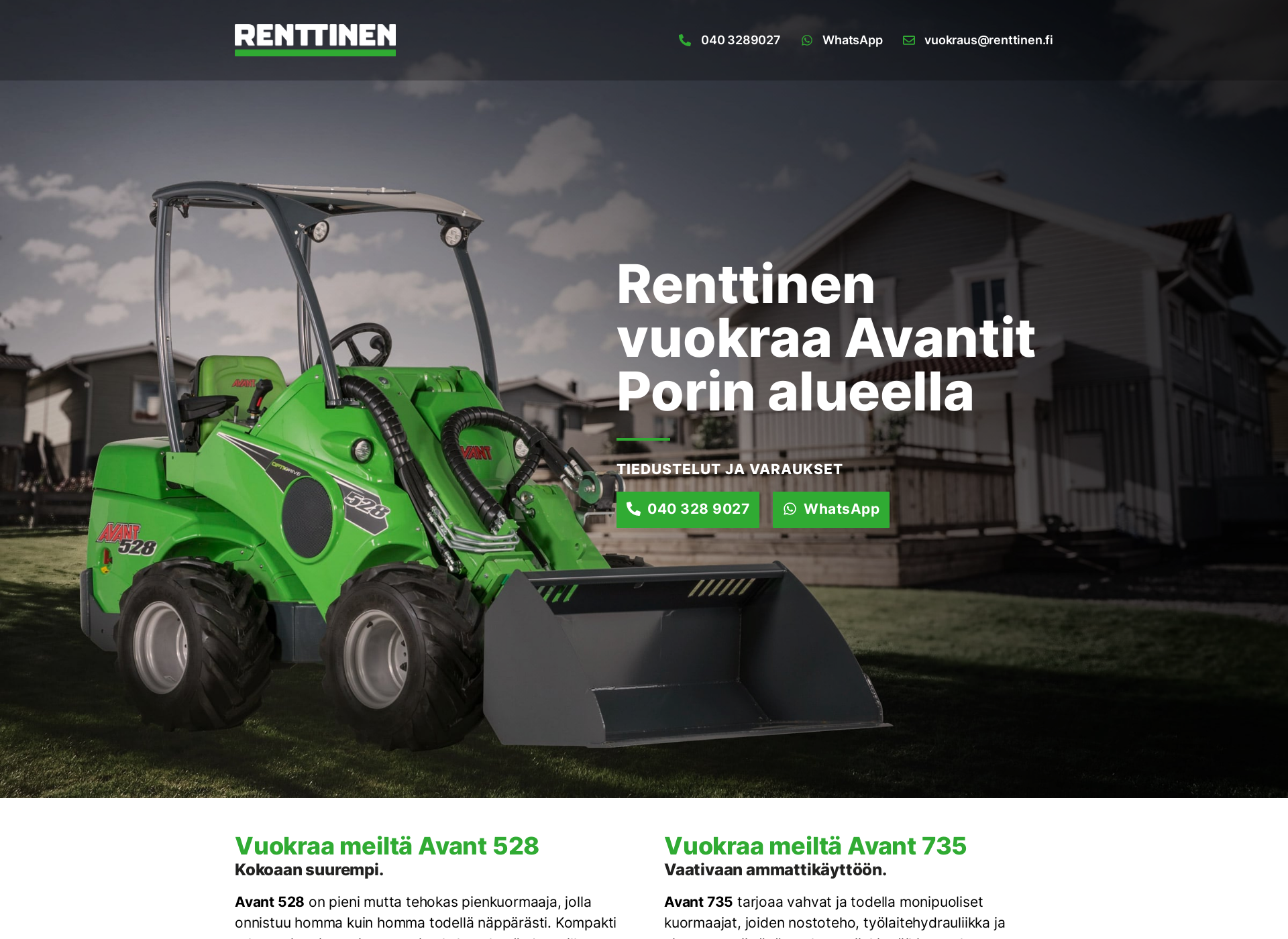 Screenshot for renttinen.fi