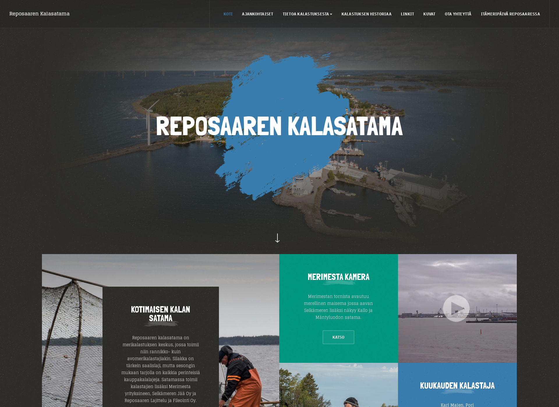 Näyttökuva reposaarenkalasatama.fi