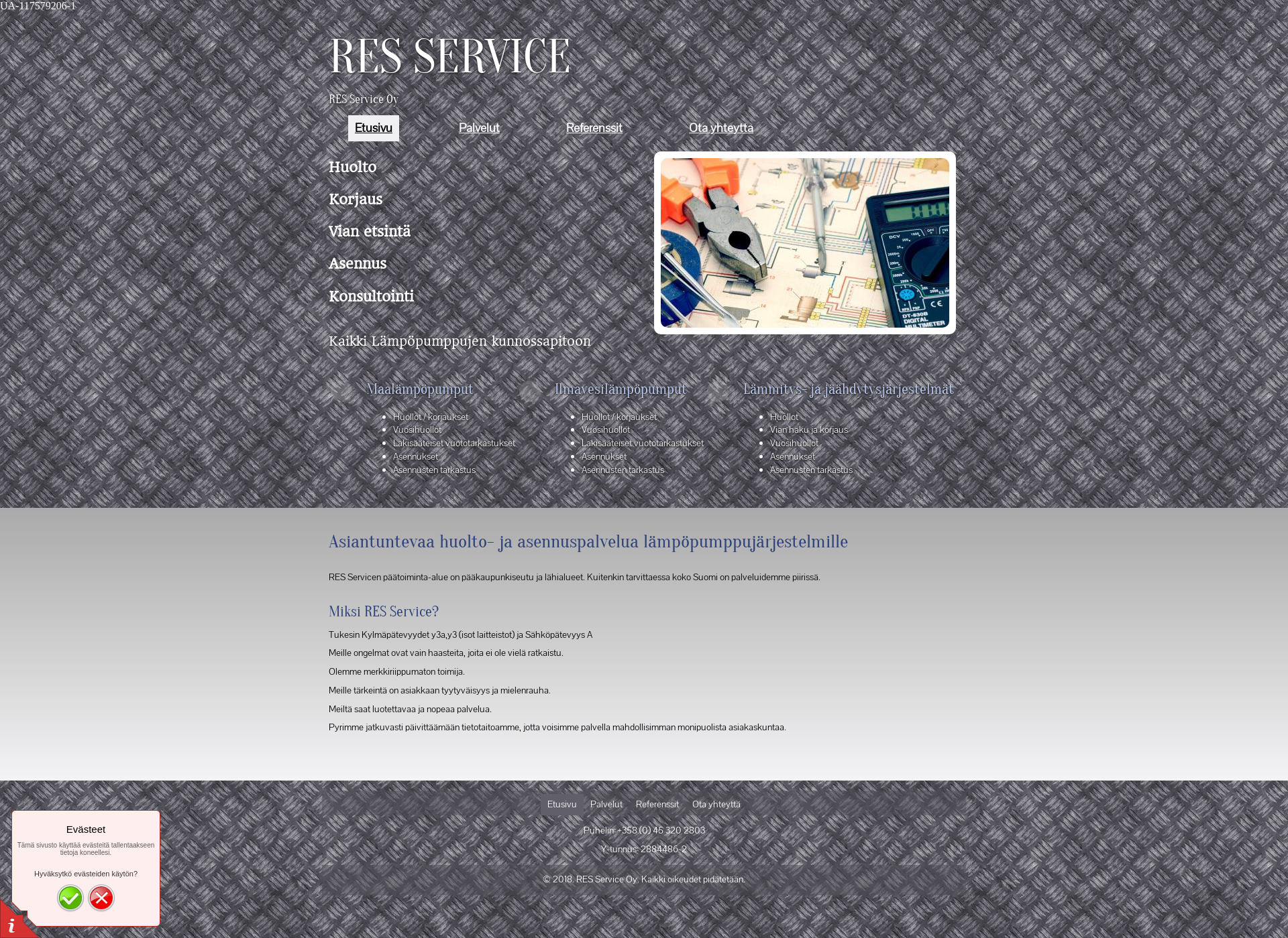 Screenshot for res-service.fi