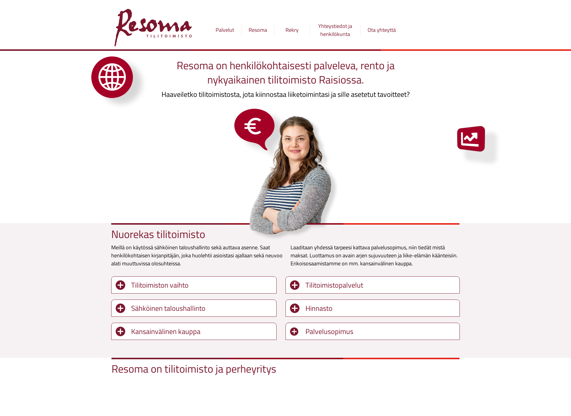Screenshot for resoma.fi