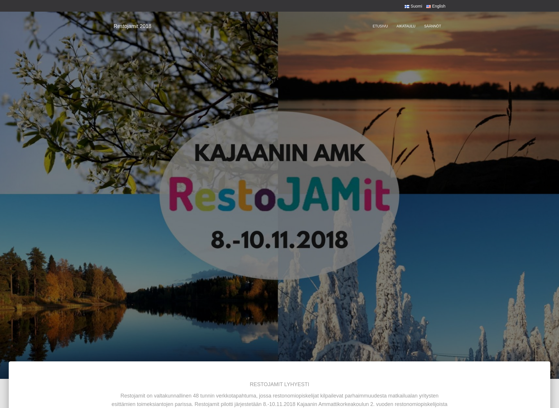 Screenshot for restojamit.fi