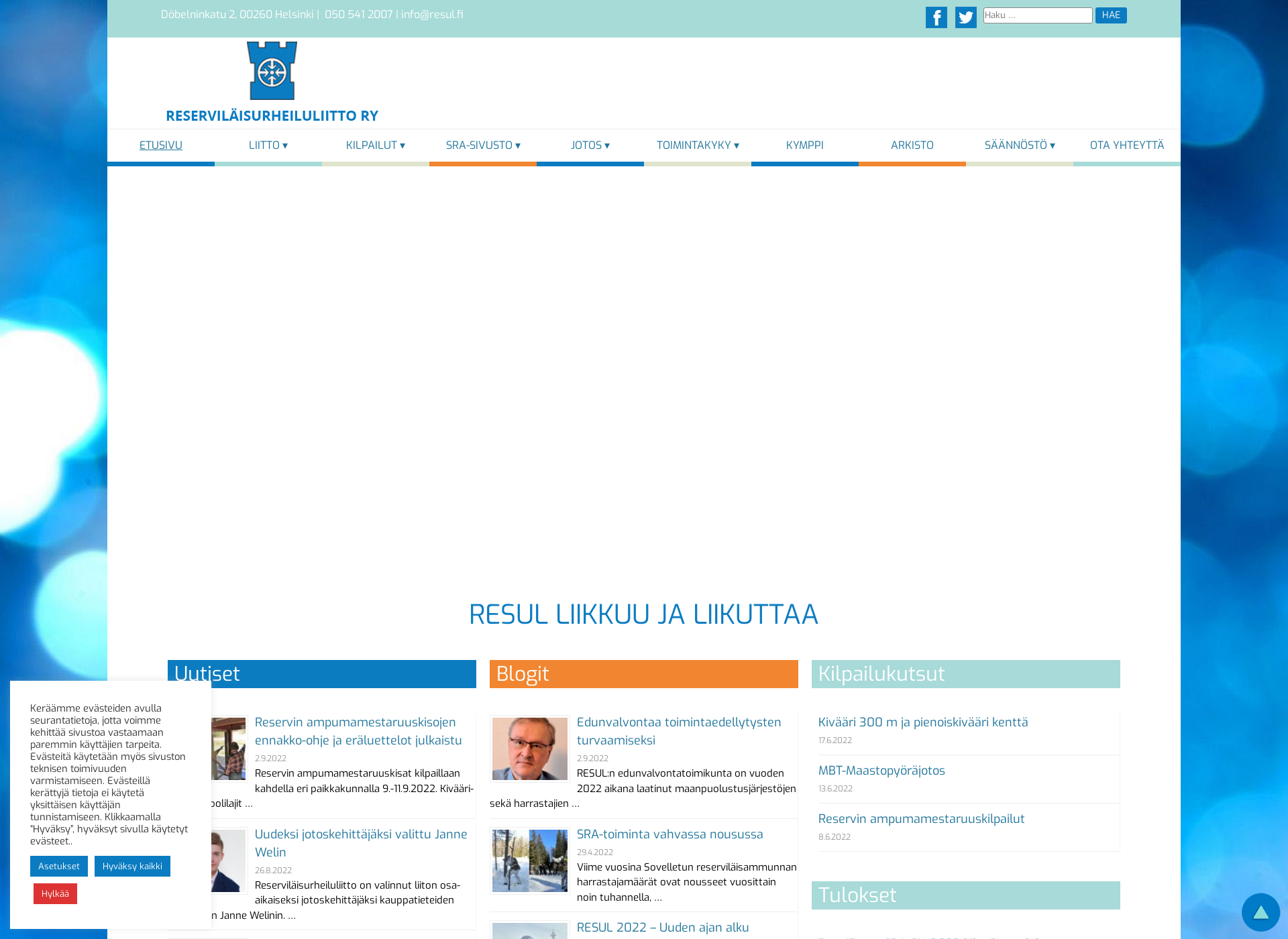 Skärmdump för resul.fi