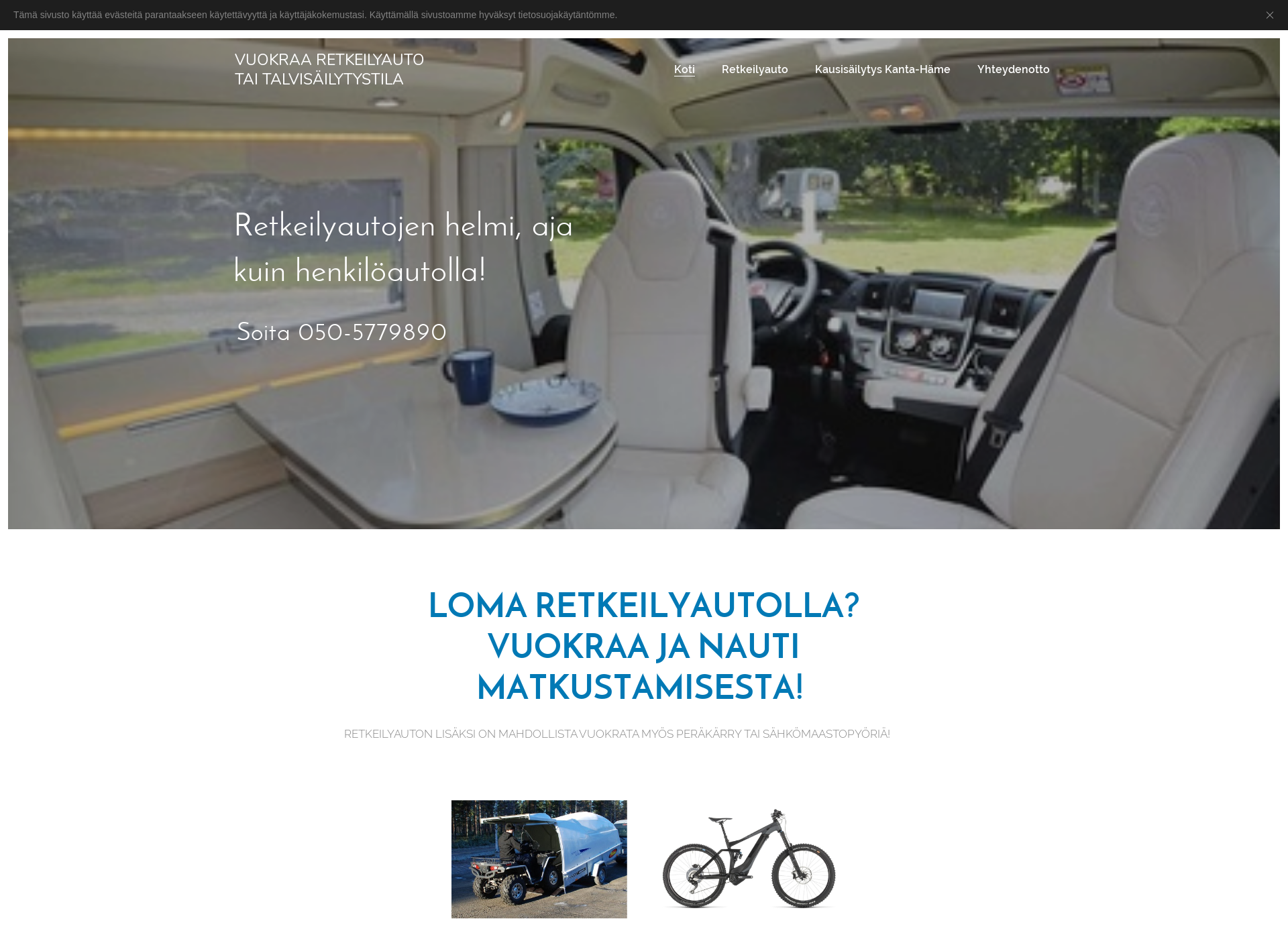 Screenshot for retkeilyautovuokraus.fi