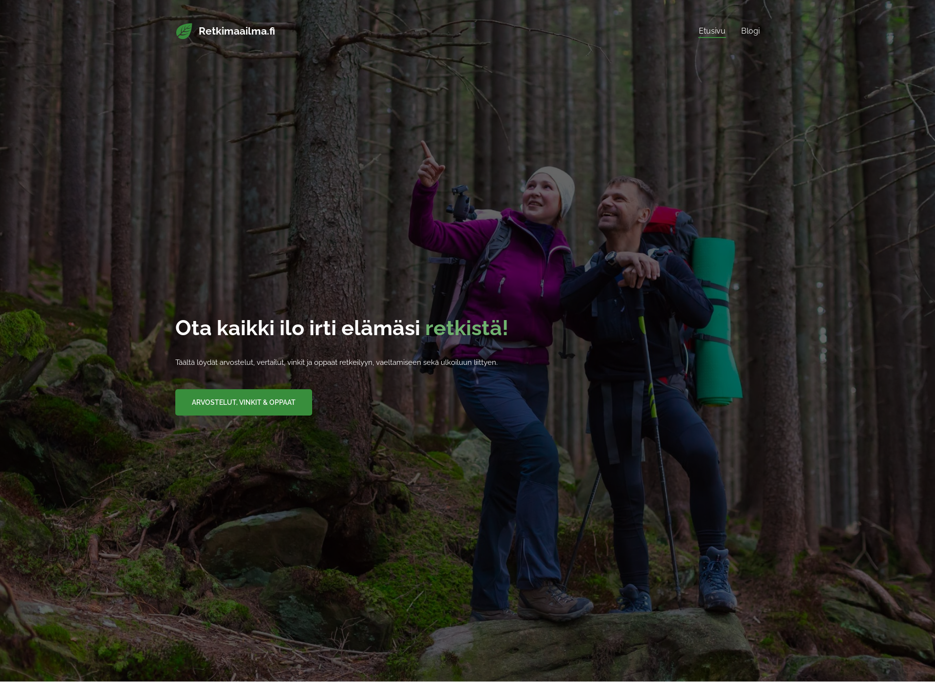 Screenshot for retkimaailma.fi