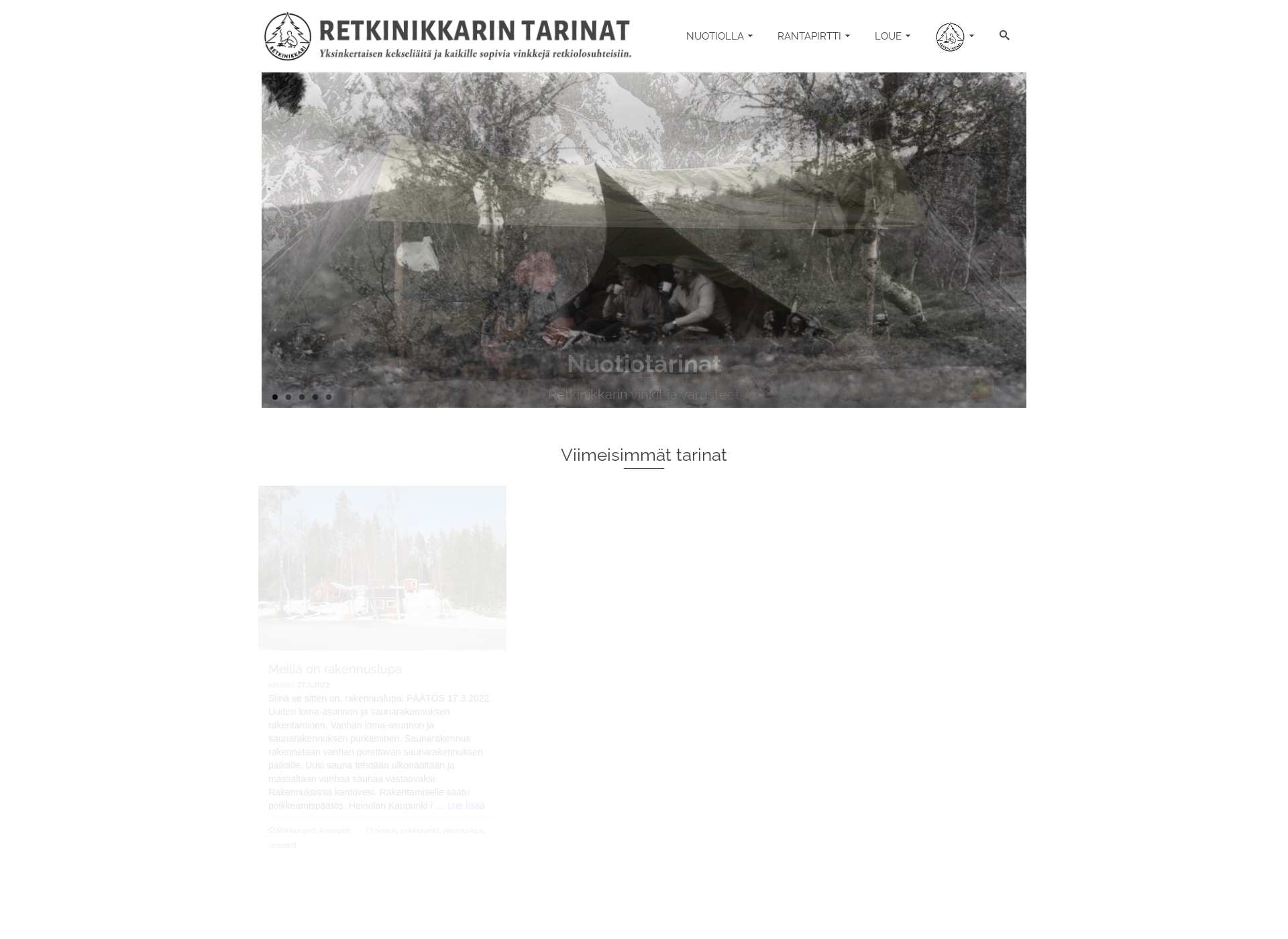 Screenshot for retkinikkarintarinat.fi