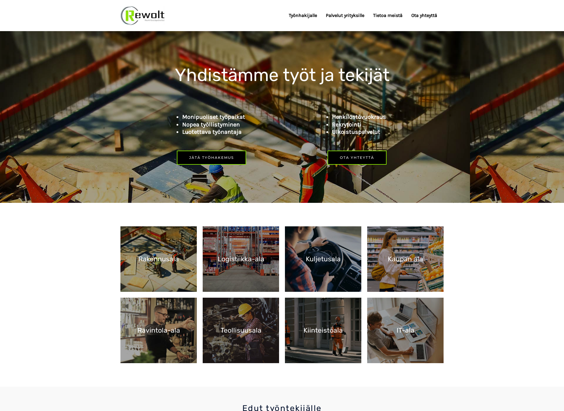 Skärmdump för rewolt.fi