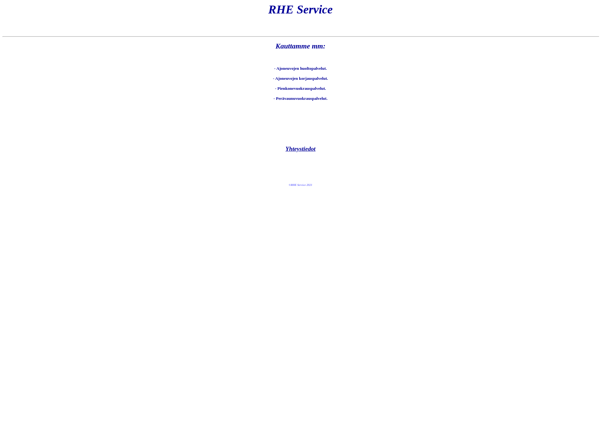 Screenshot for rhe-service.fi