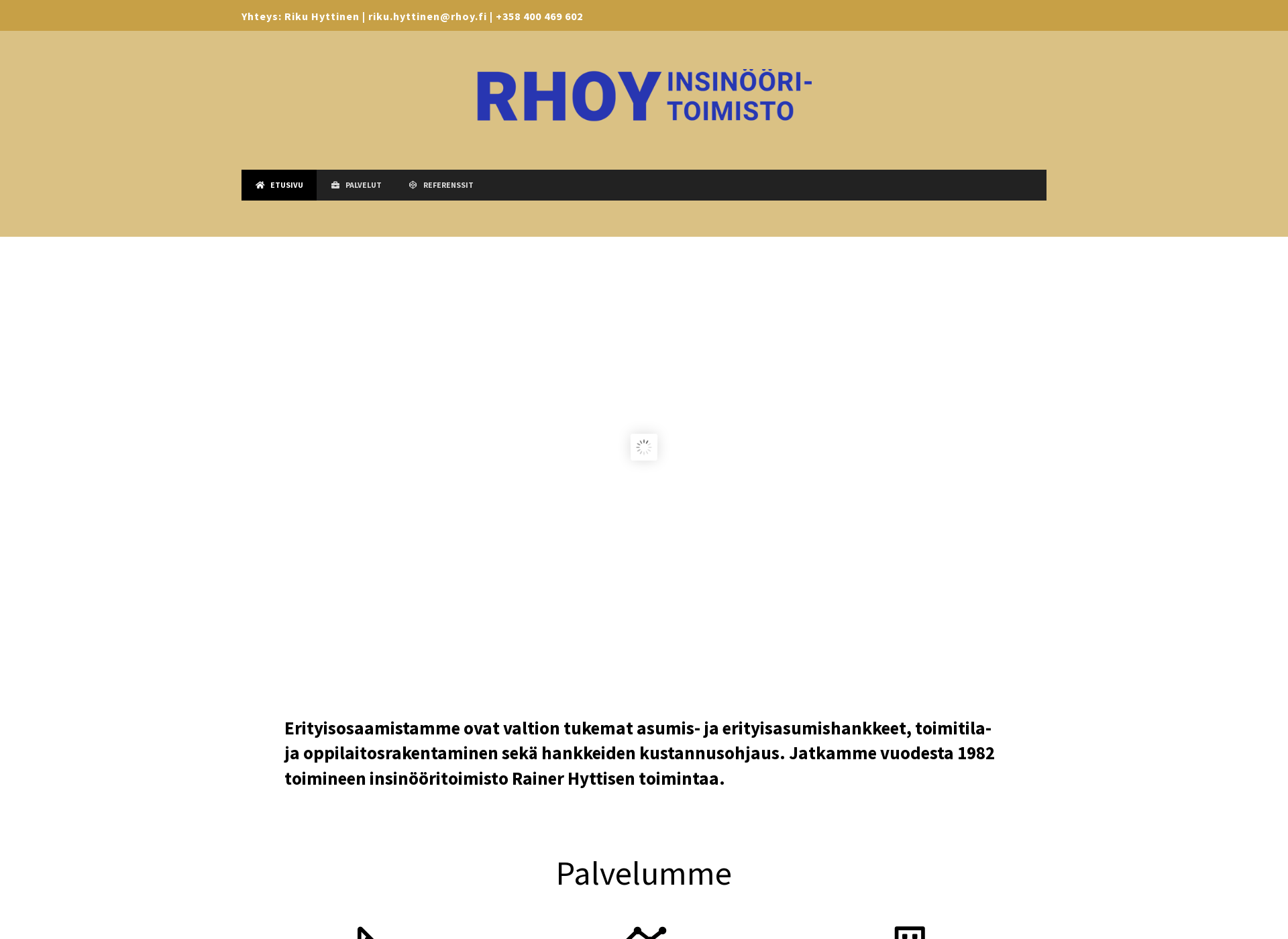 Skärmdump för rhoy.fi