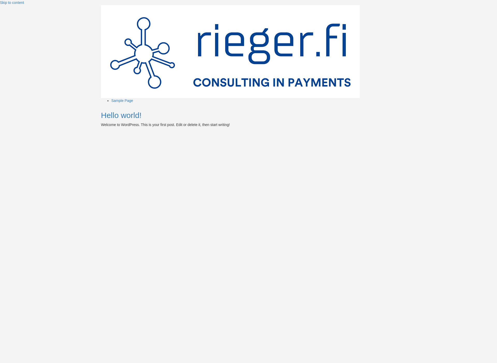 Screenshot for rieger.fi