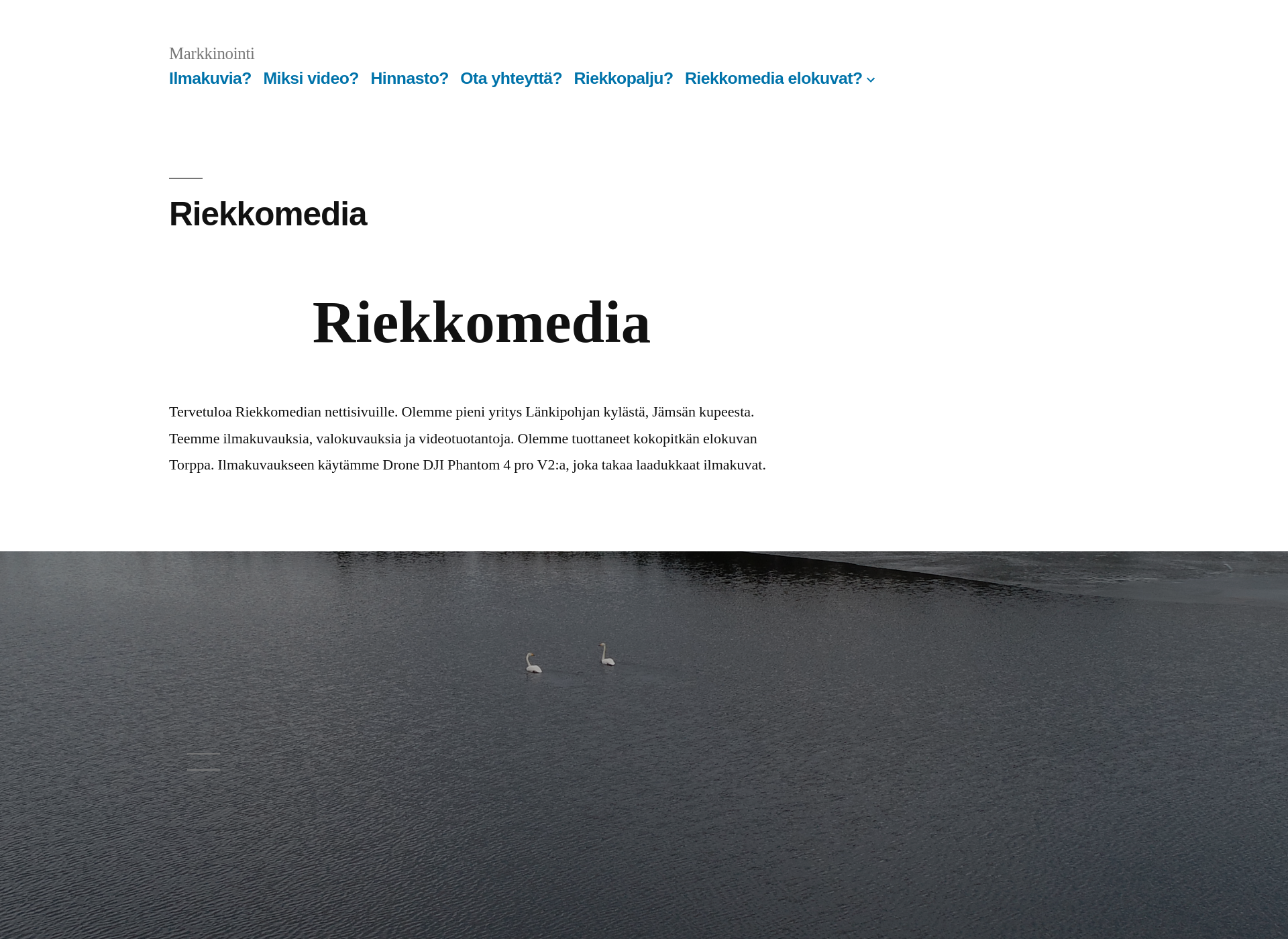 Skärmdump för riekkomedia.fi