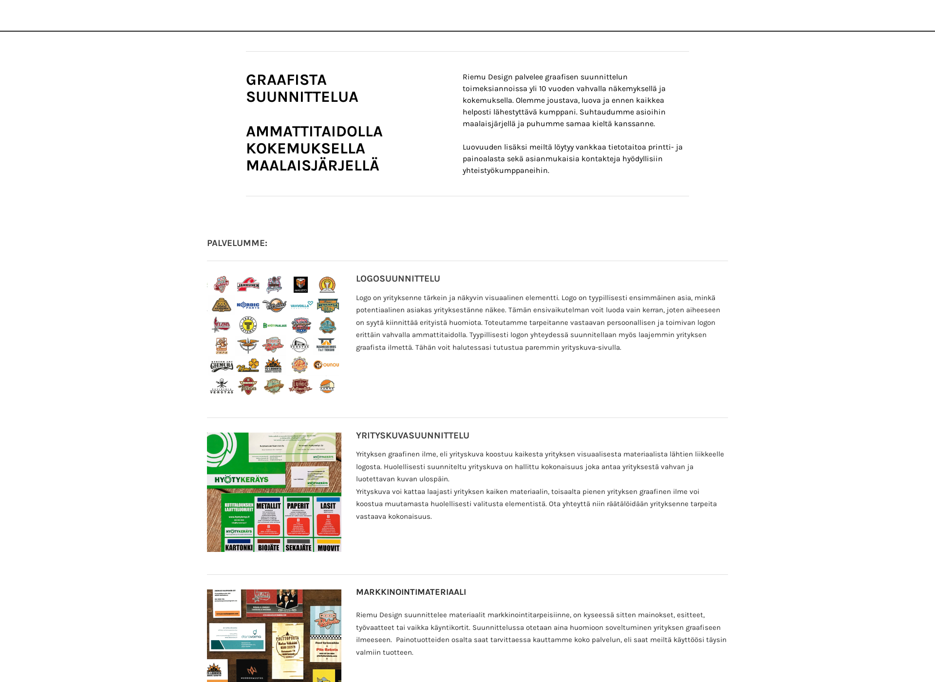 Screenshot for riemudesign.com