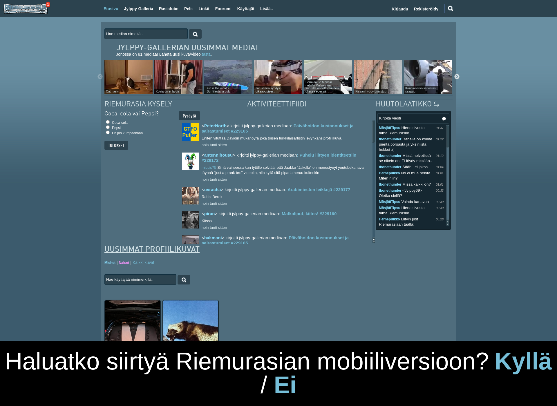 Screenshot for riemurasia.fi