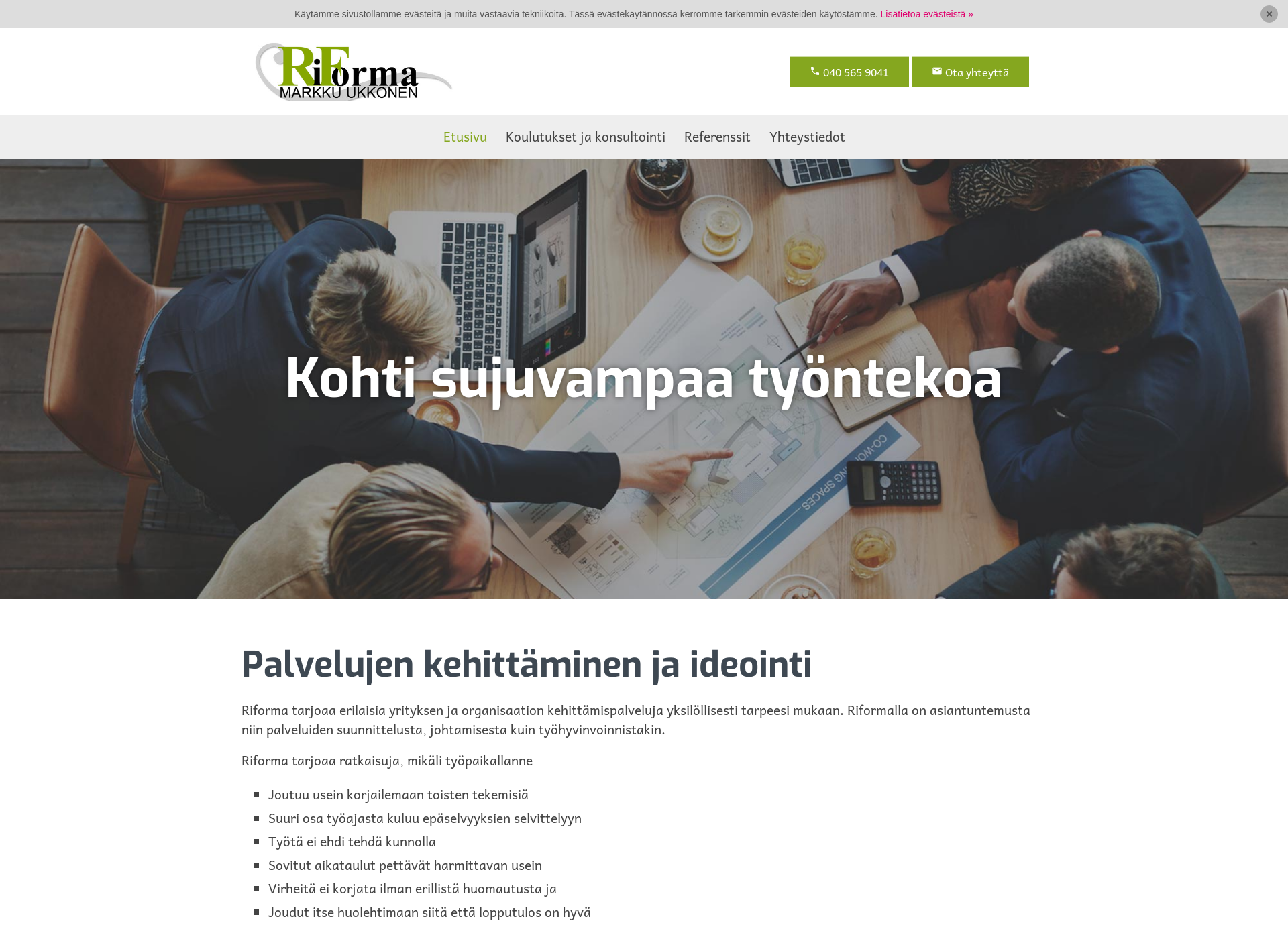 Screenshot for riforma.fi