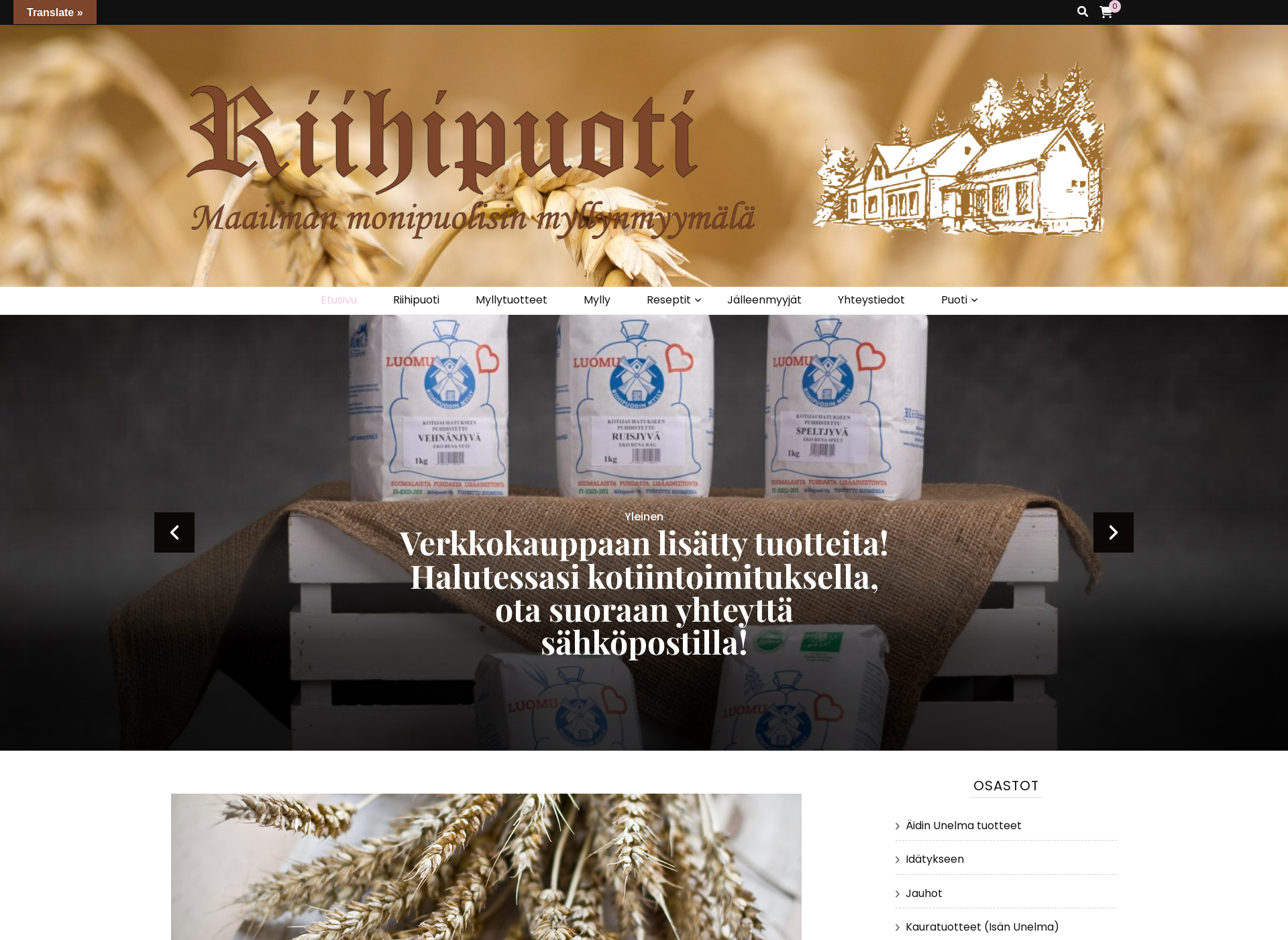 Screenshot for riihipuoti.fi
