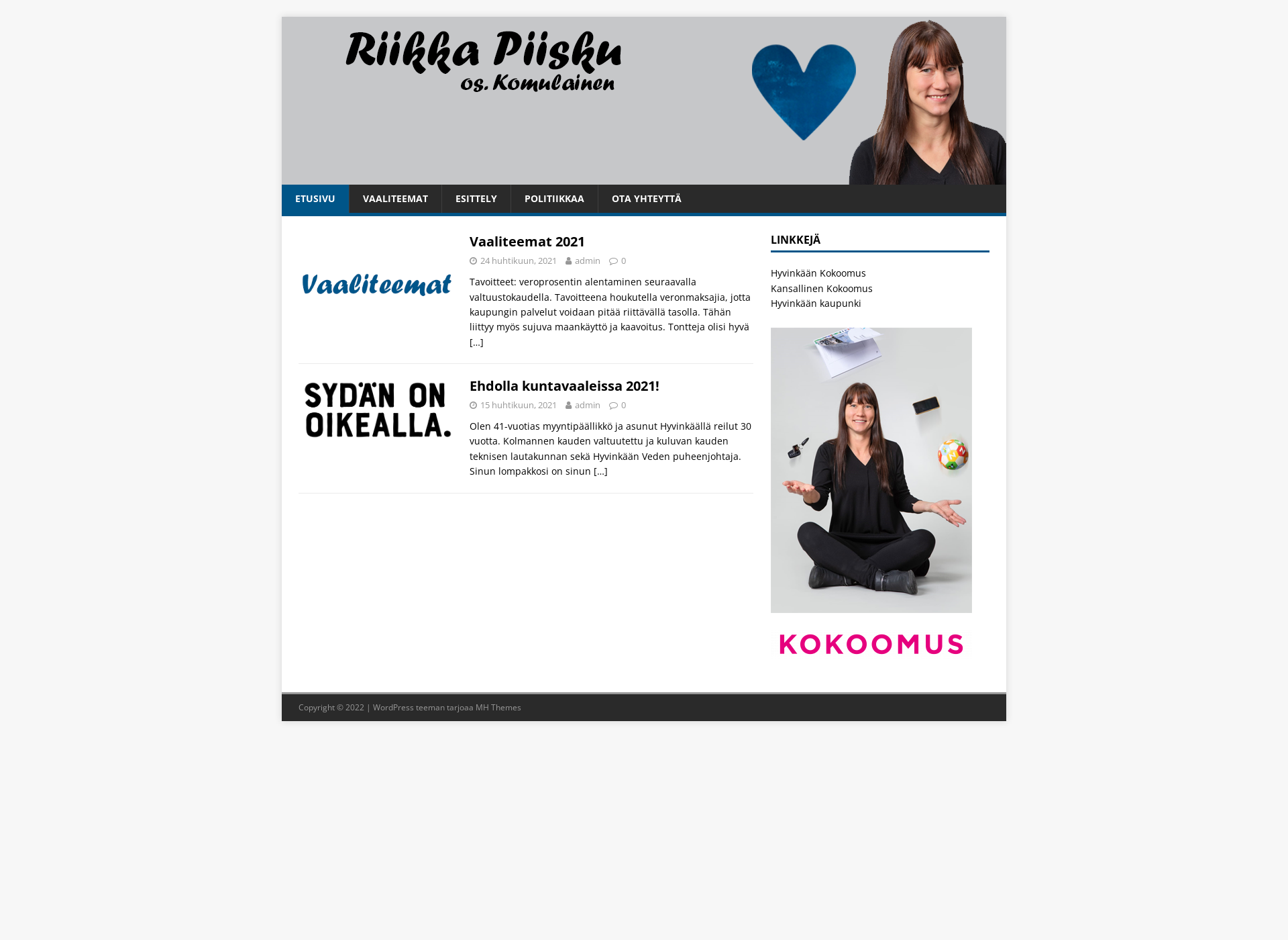 Screenshot for riikkapiisku.fi