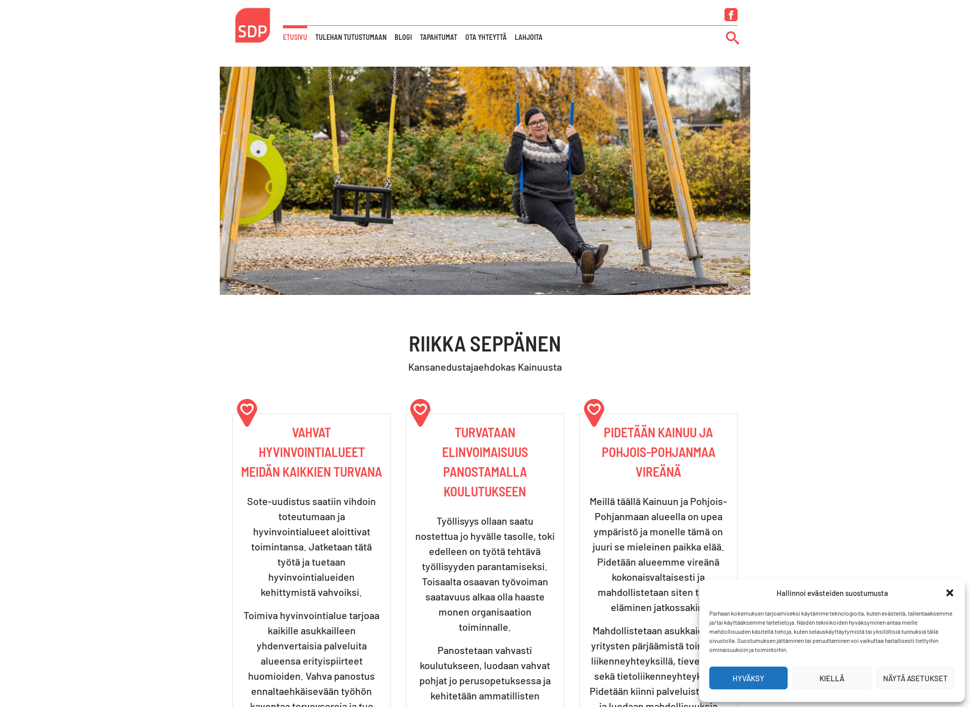 Screenshot for riikkaseppanen.fi