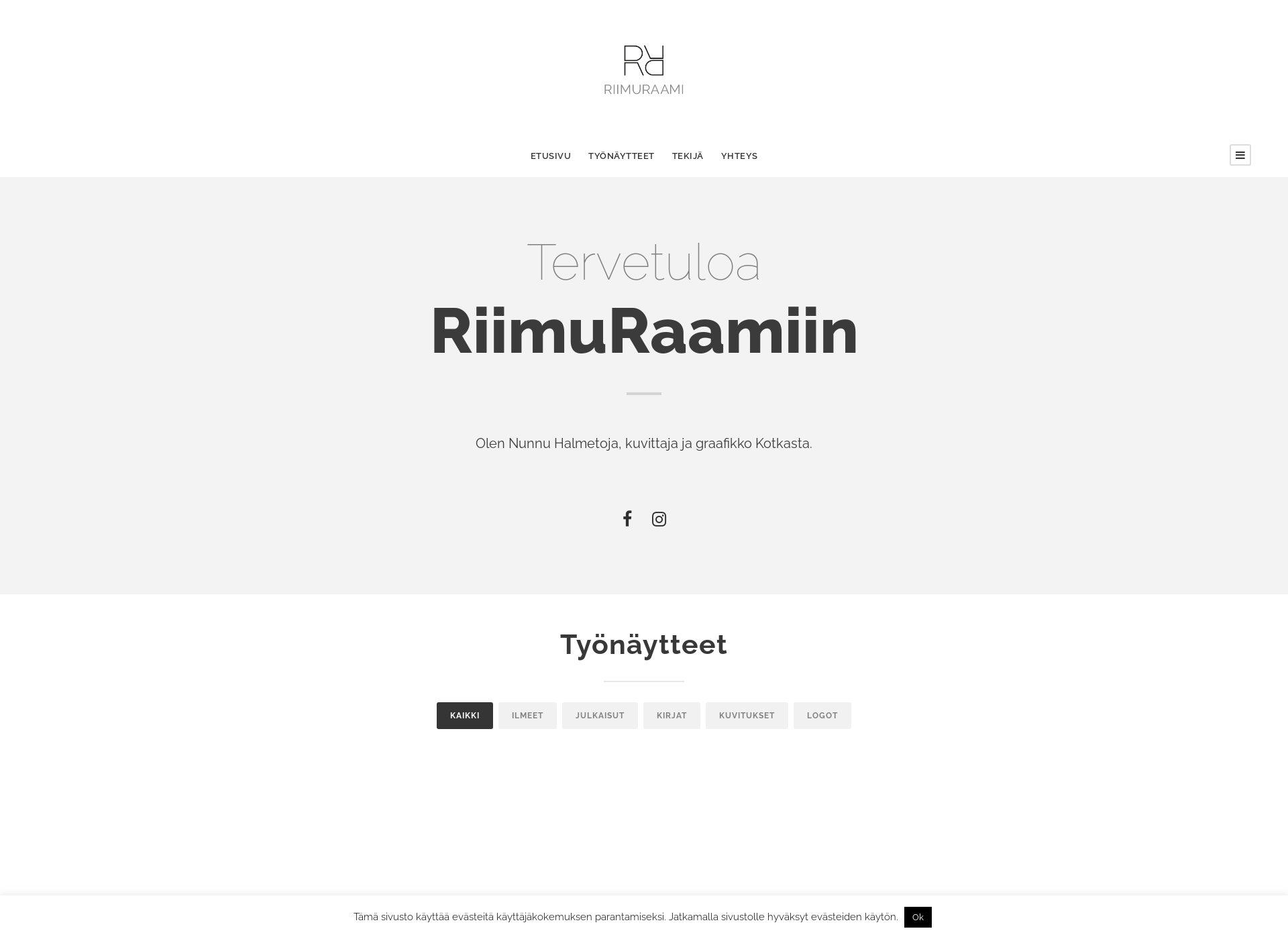 Skärmdump för riimuraami.fi
