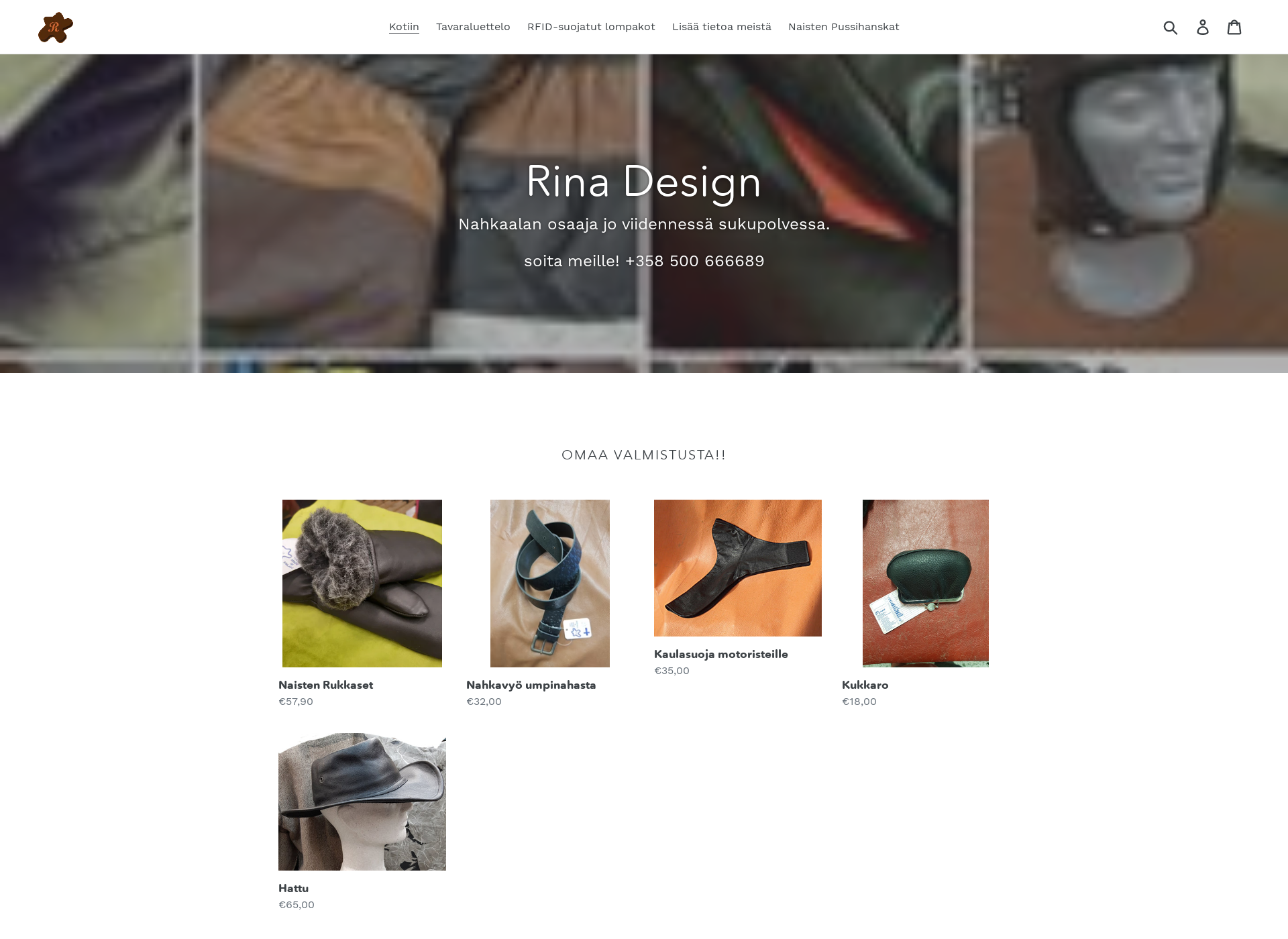 Screenshot for riinadesign.fi
