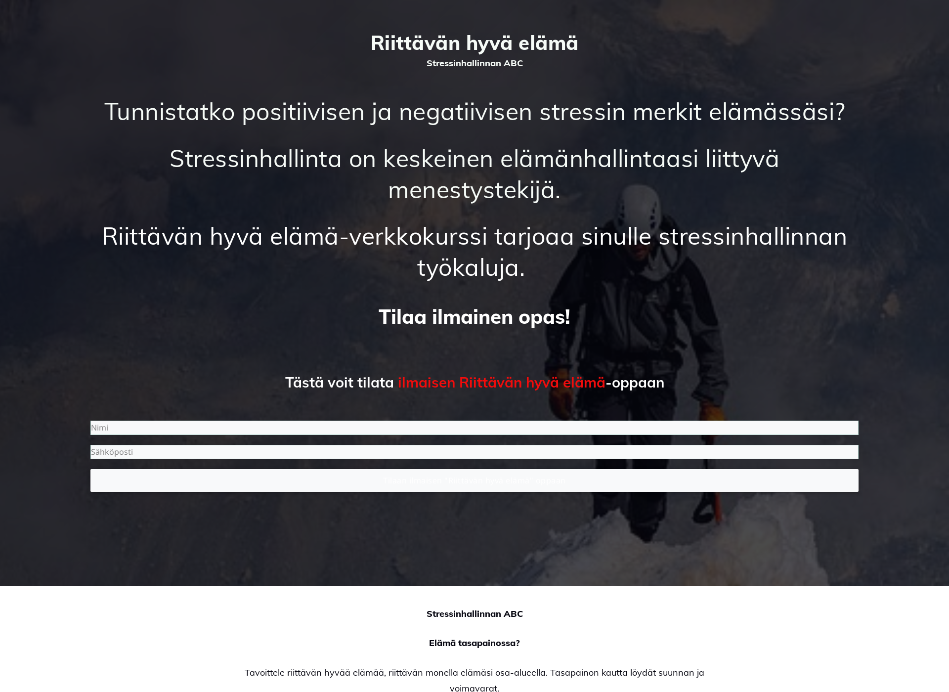 Screenshot for riittavanhyvaelama.fi
