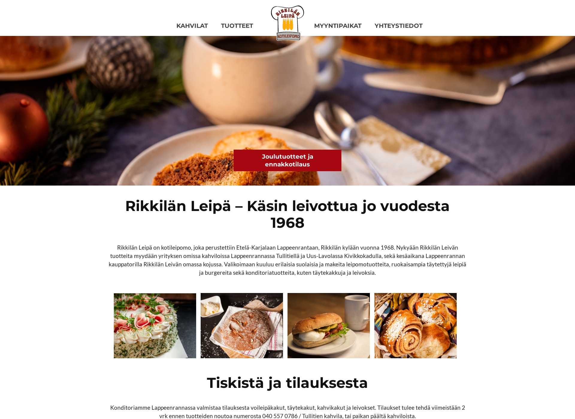 Skärmdump för rikkilanleipa.fi