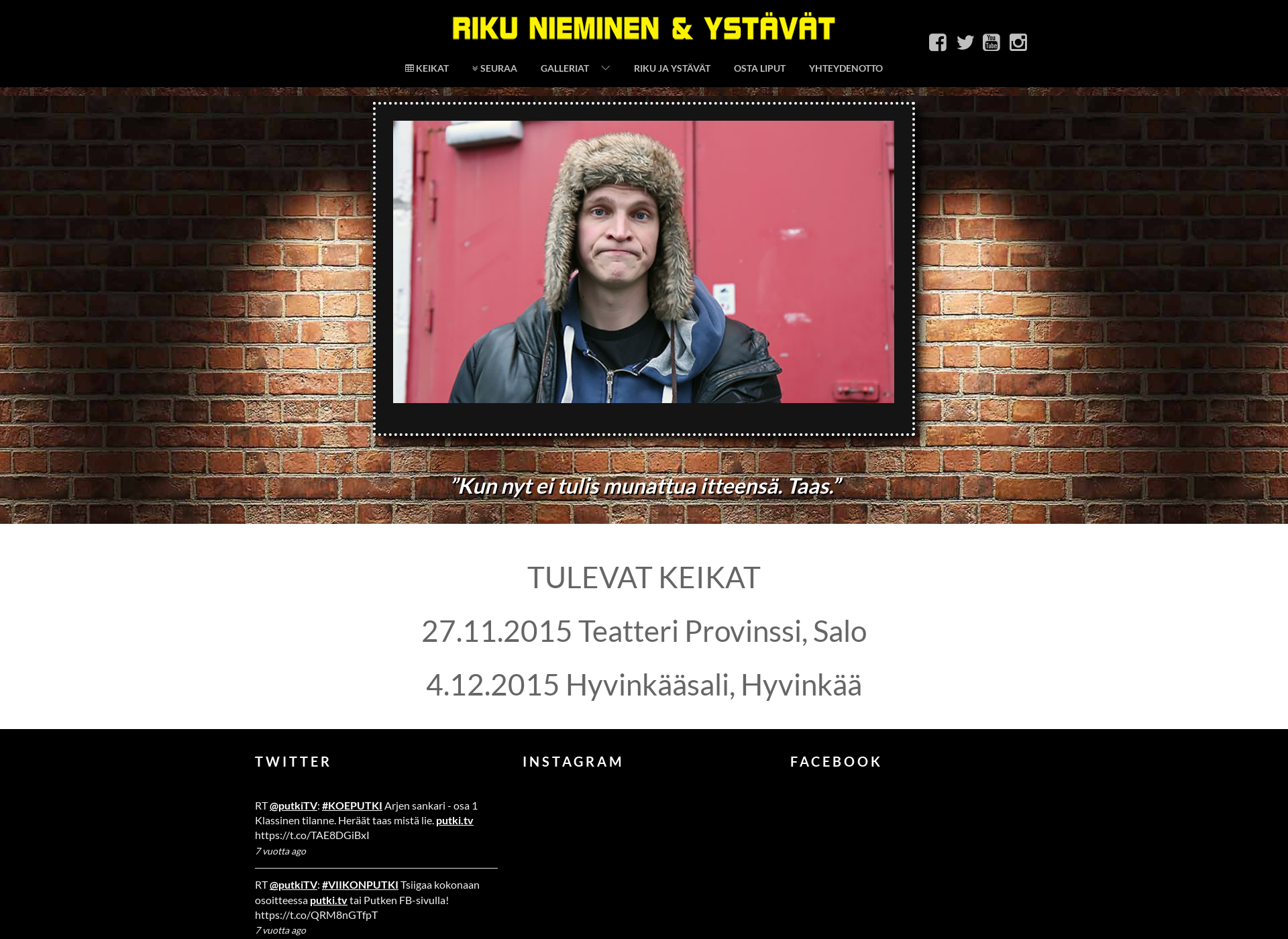 Skärmdump för rikujaystavat.fi