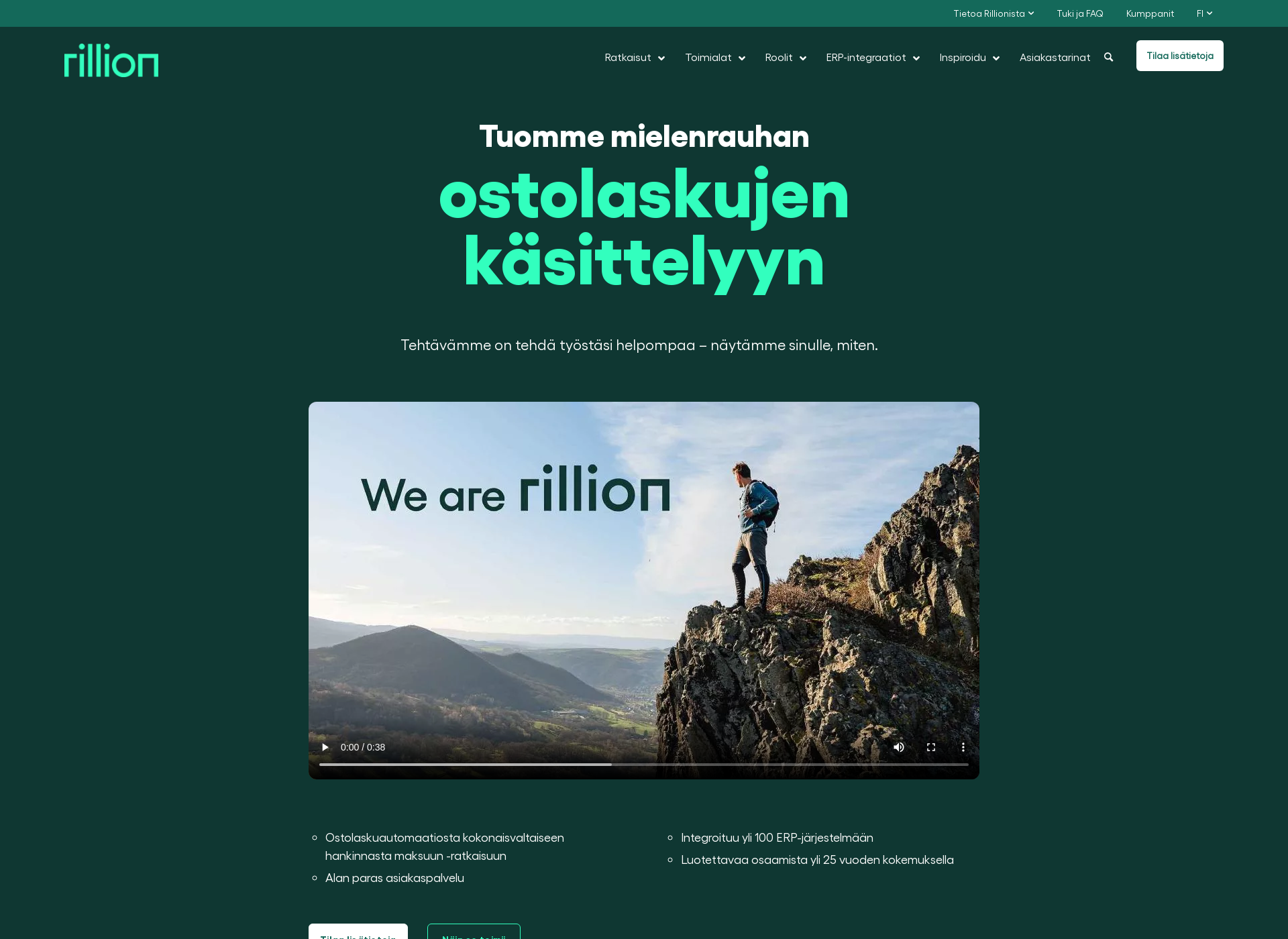 Screenshot for rillion.fi