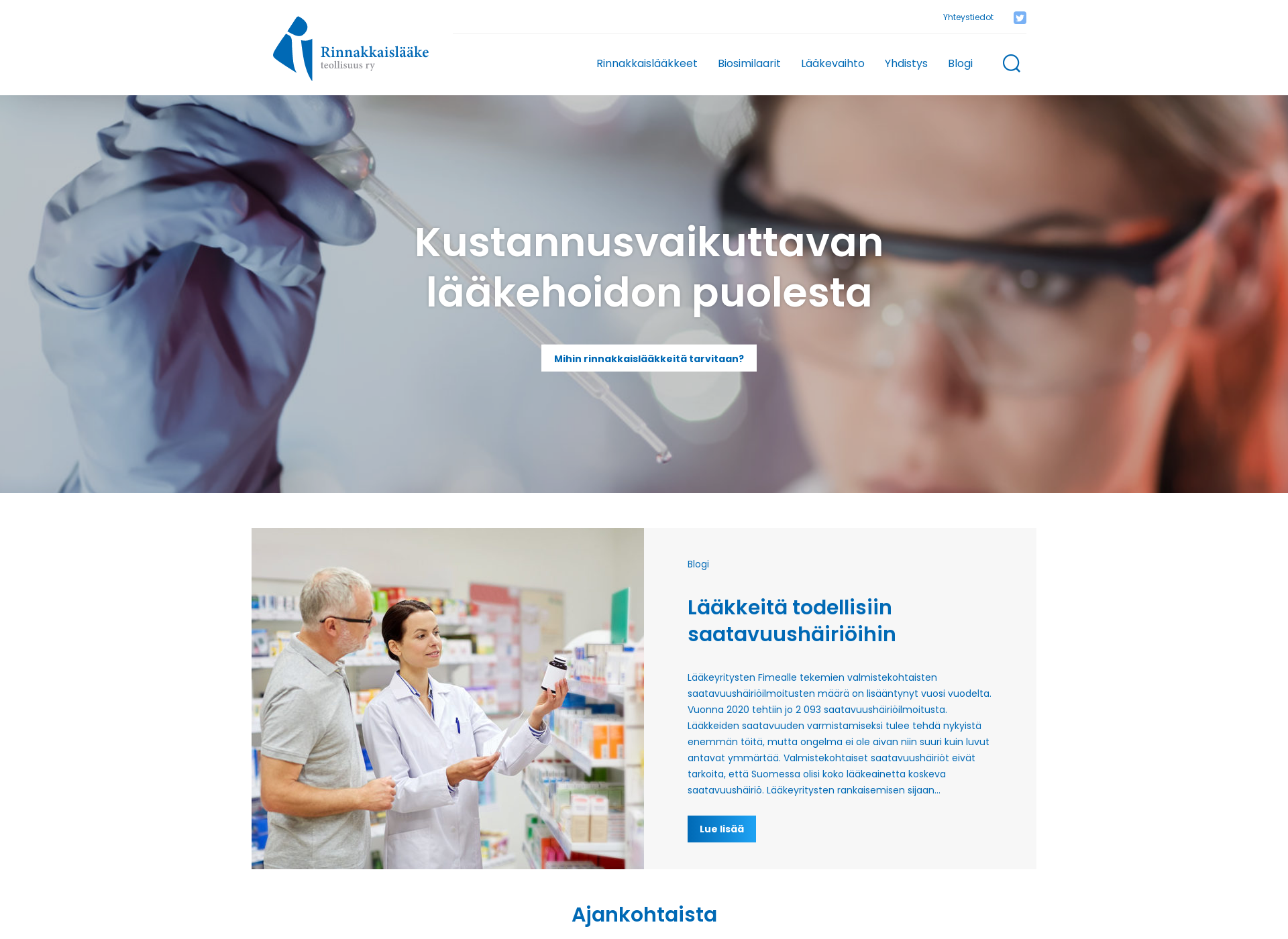 Screenshot for rinnakkaislaaketeollisuus.fi