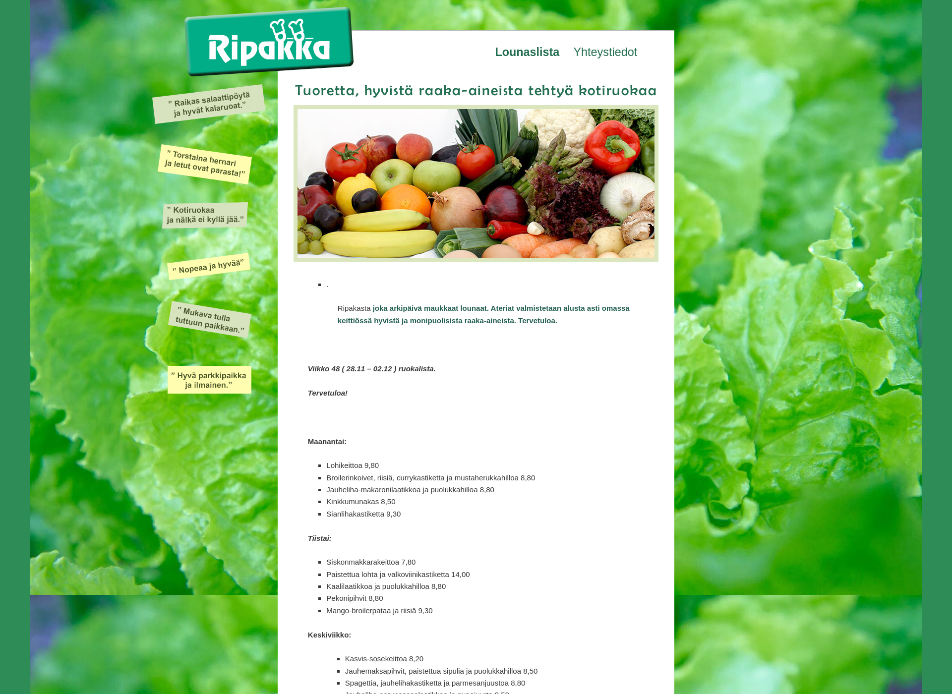 Screenshot for ripakka.fi