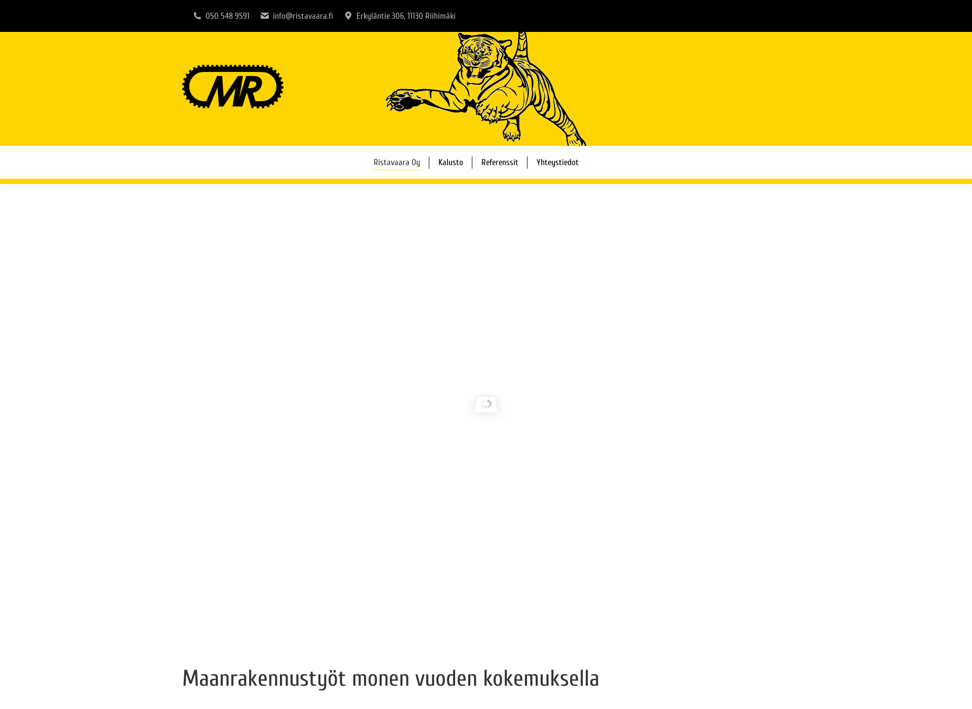Skärmdump för ristavaara.fi