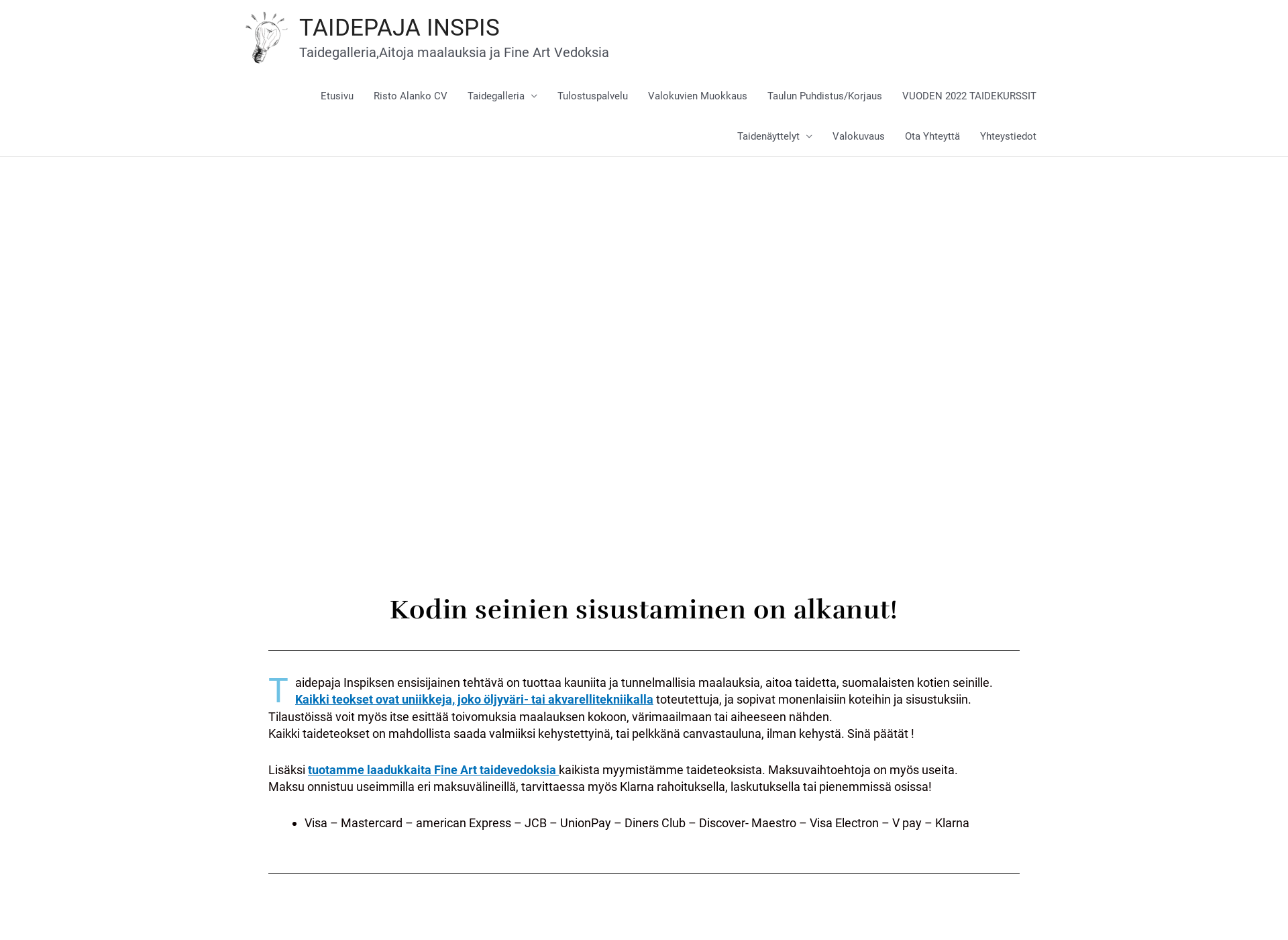 Skärmdump för ristoalanko.fi
