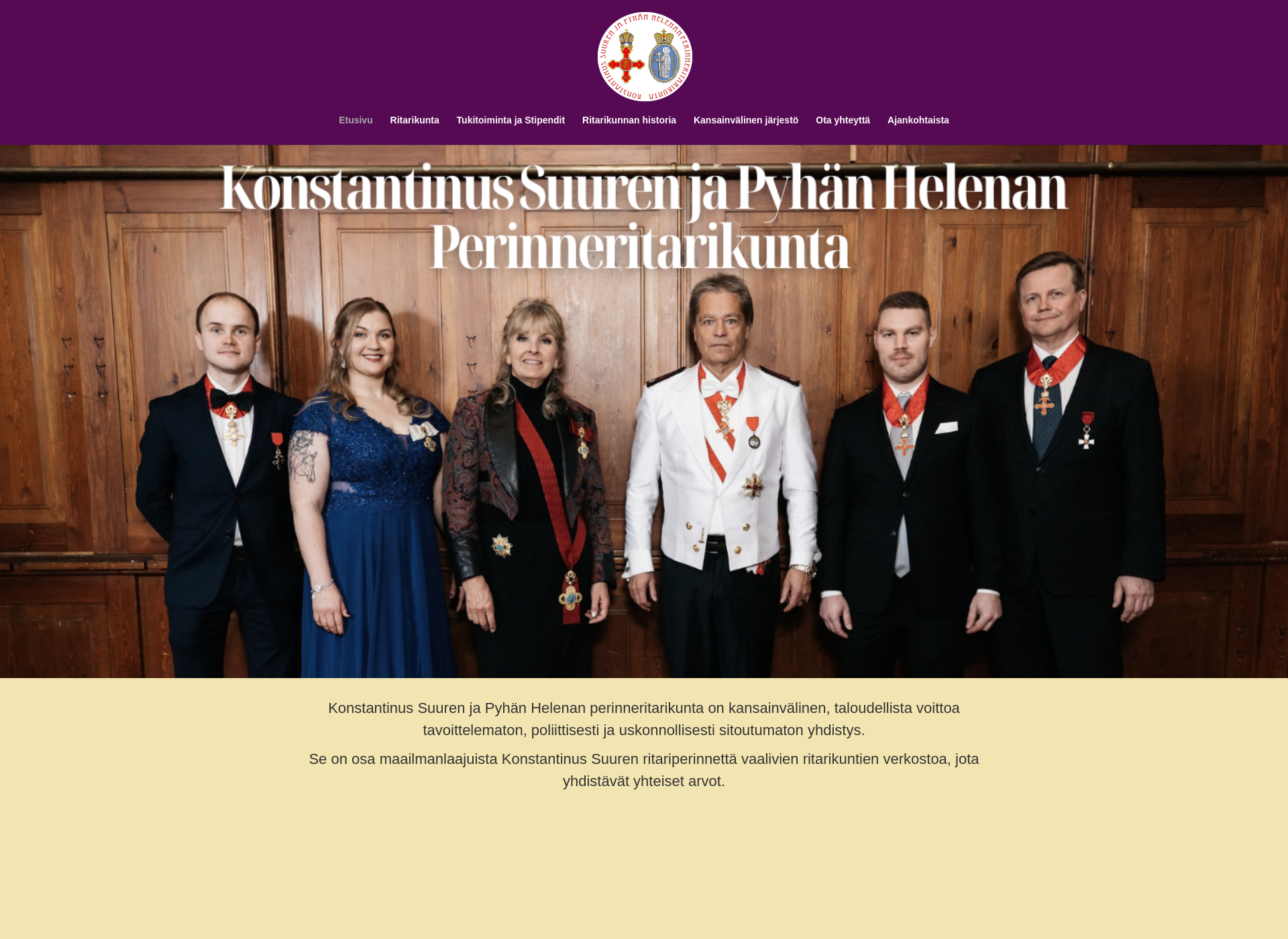 Screenshot for ritarikunta.fi