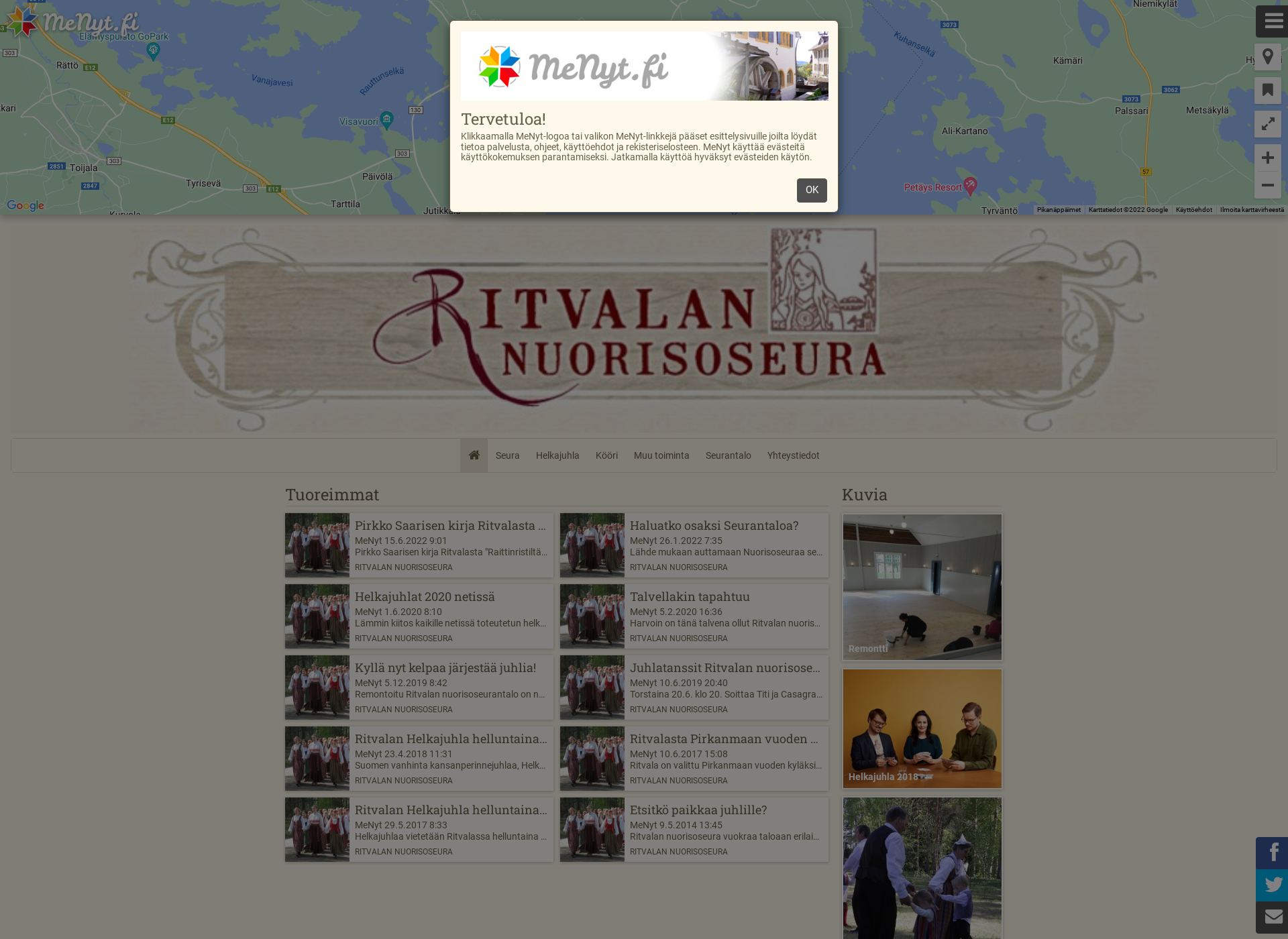 Screenshot for ritvalannuorisoseura.fi