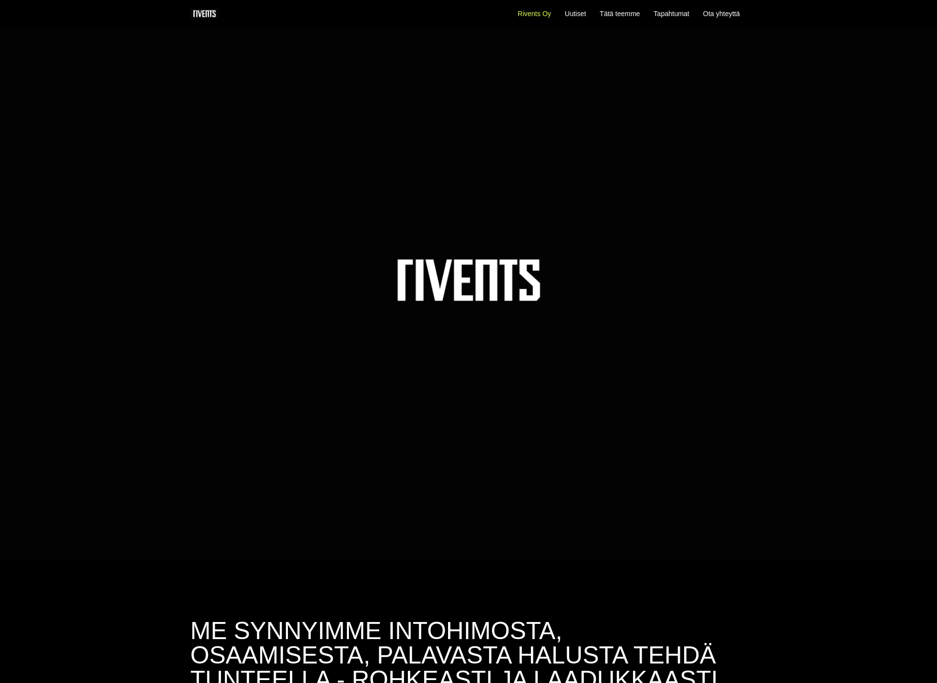 Screenshot for rivents.fi