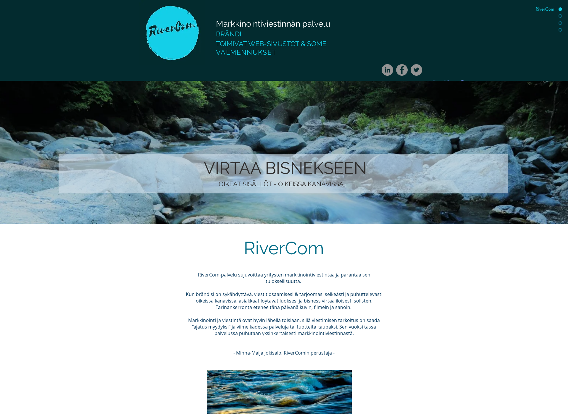 Skärmdump för rivercom.fi