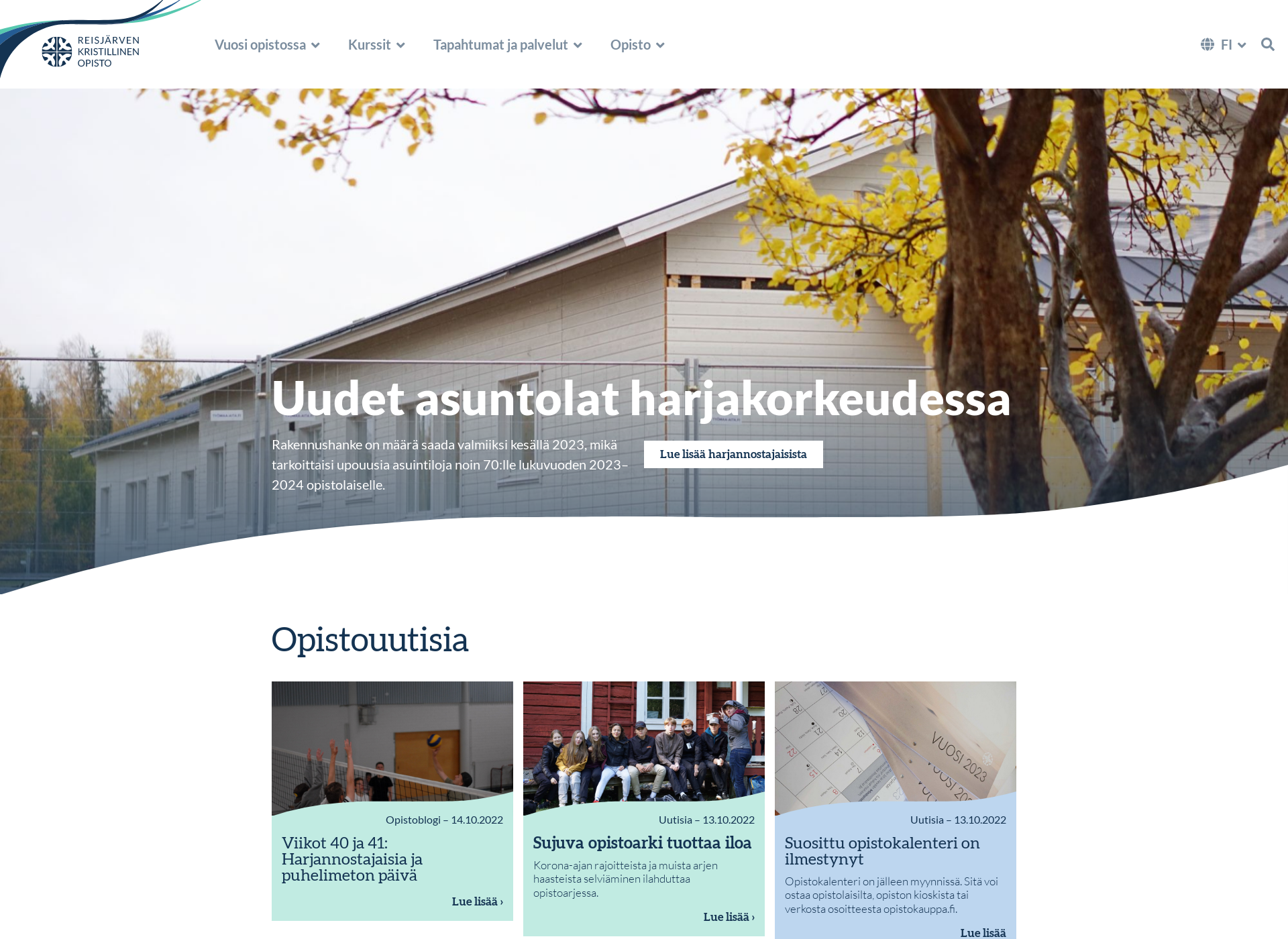 Skärmdump för rkropisto.fi
