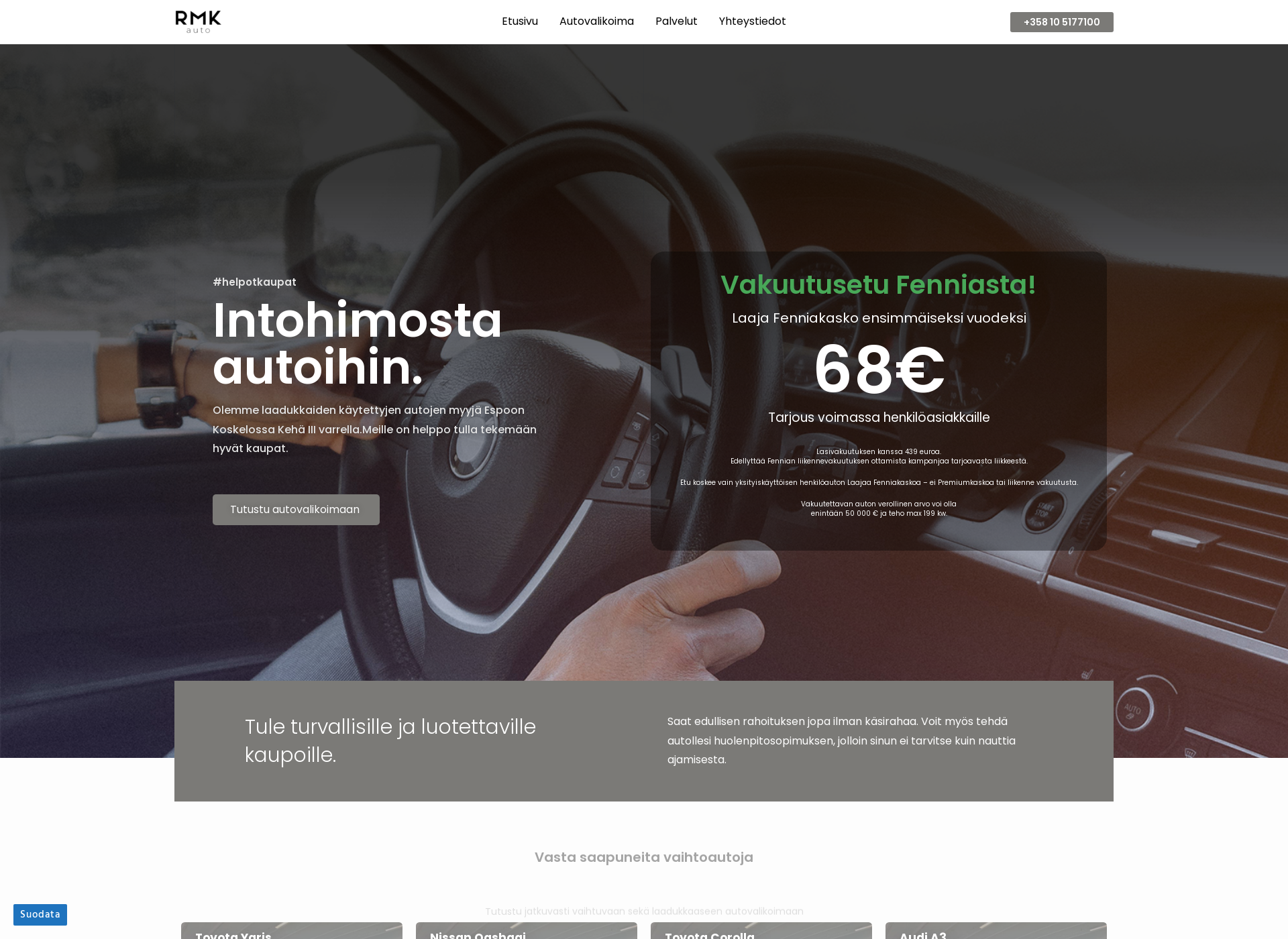Screenshot for rmk-auto.fi