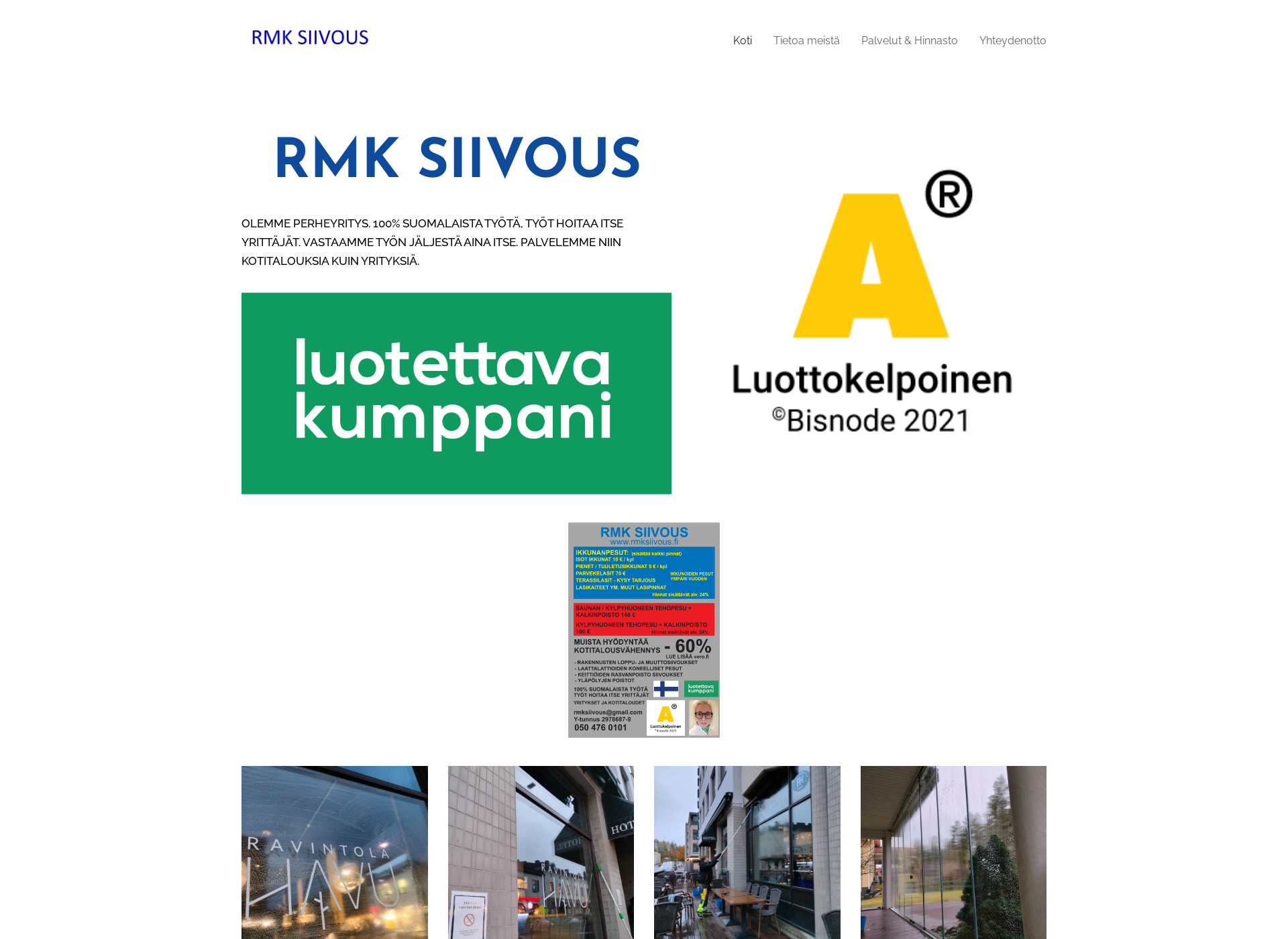 Skärmdump för rmksiivous.fi