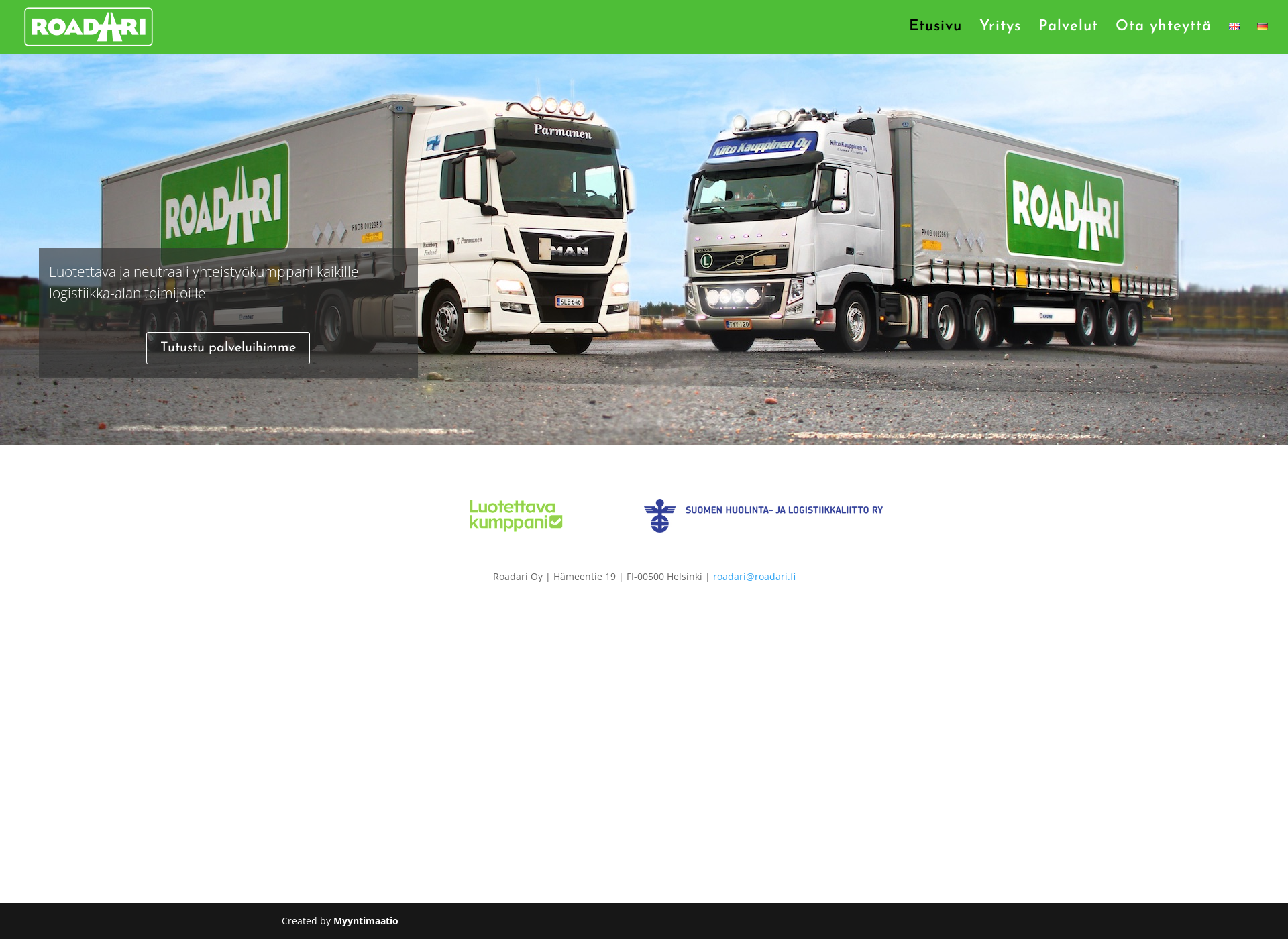 Screenshot for roadari.fi
