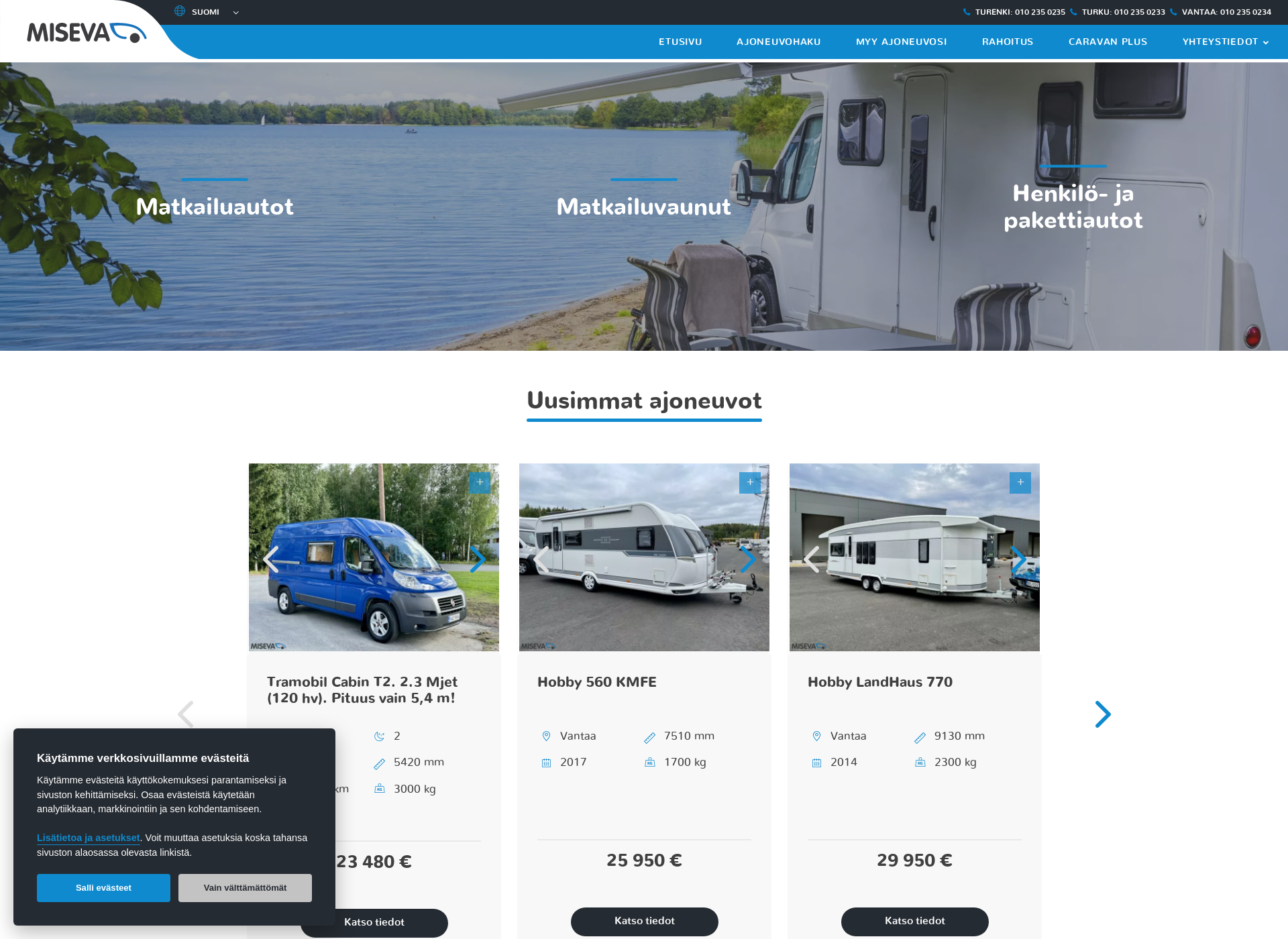 Screenshot for roadcar.fi