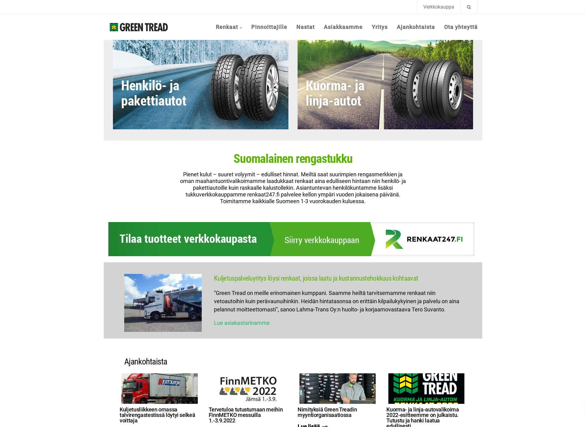 Screenshot for roadxtyre.fi