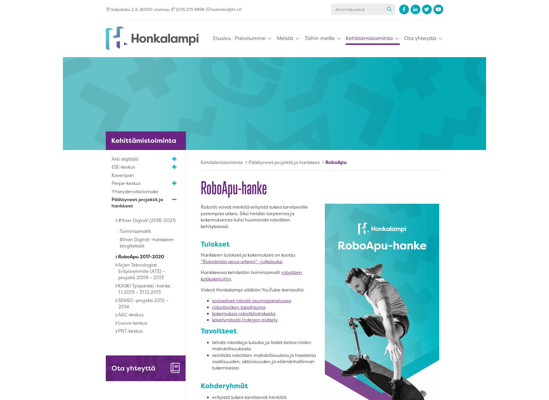 Screenshot for roboapu.fi