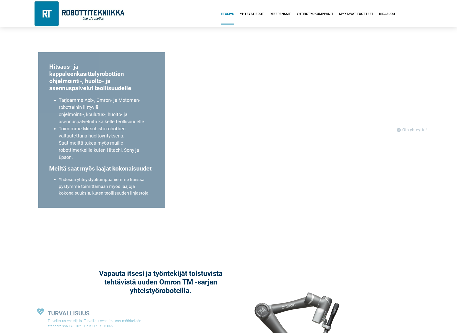 Skärmdump för robotec.fi