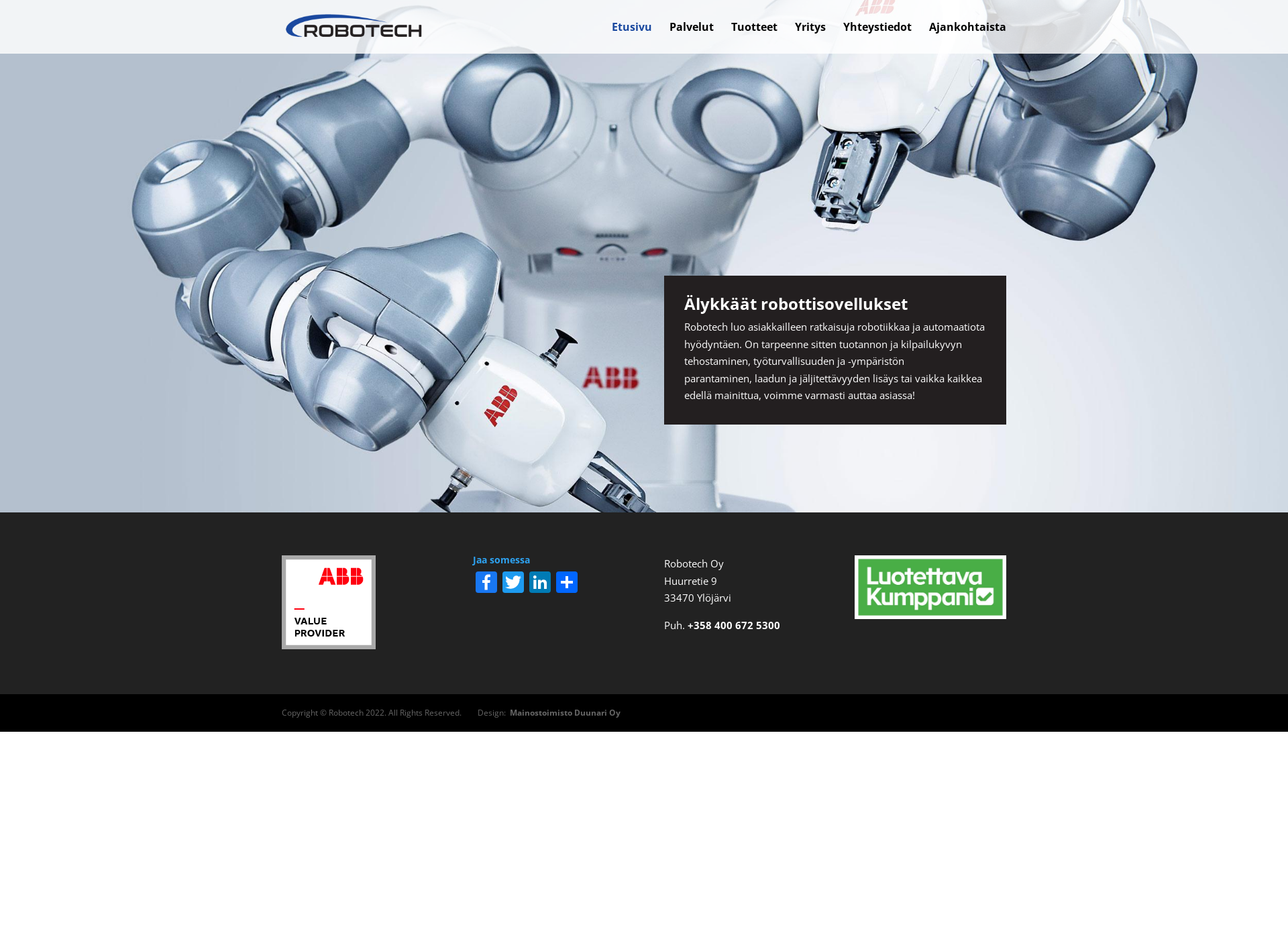 Screenshot for robotech.fi