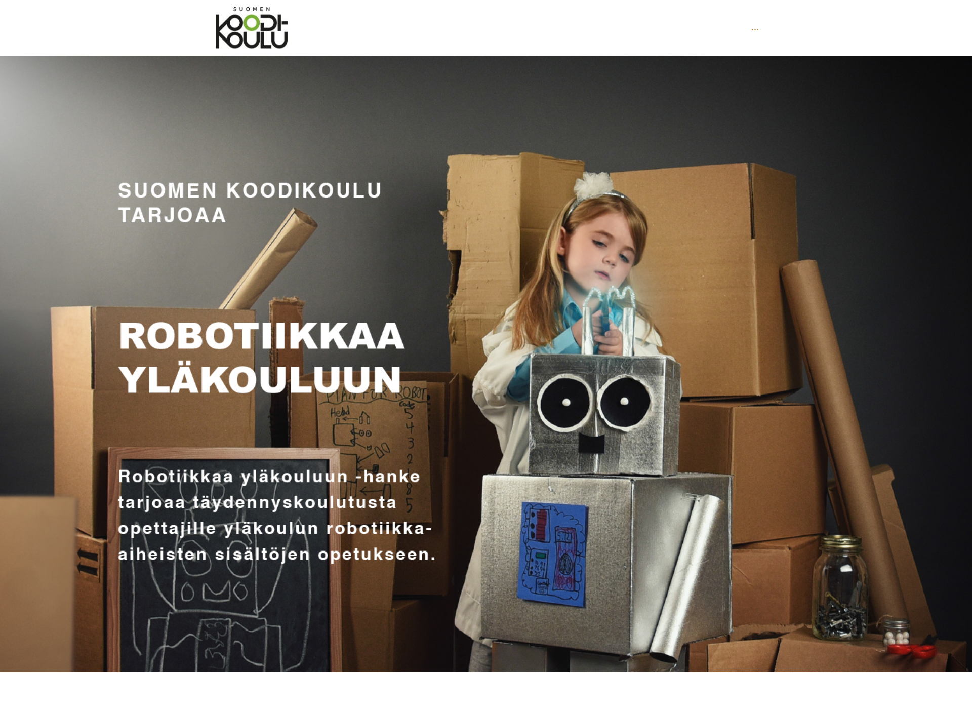 Skärmdump för robotiikkaa.fi