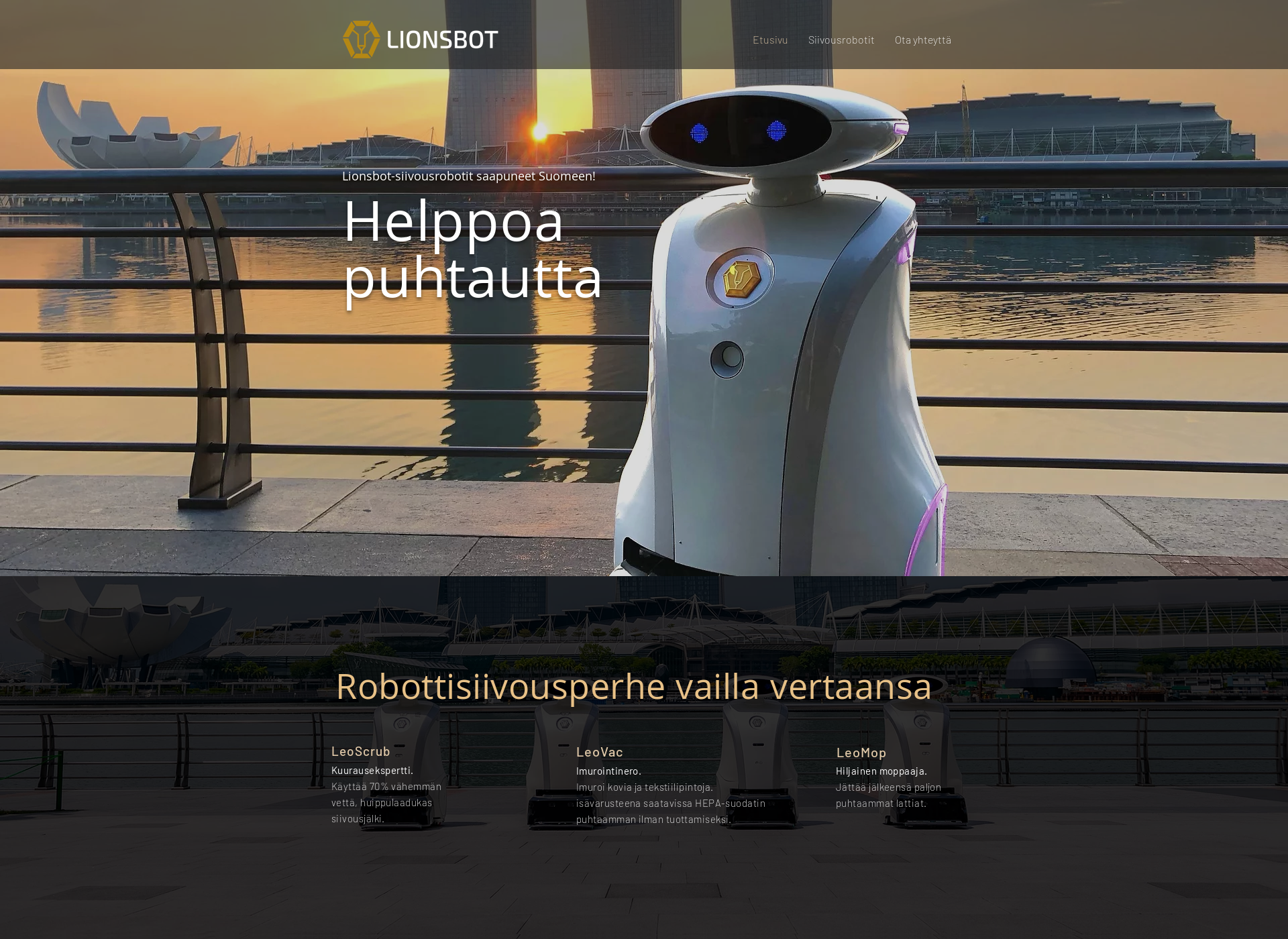 Screenshot for robottisiivous.fi