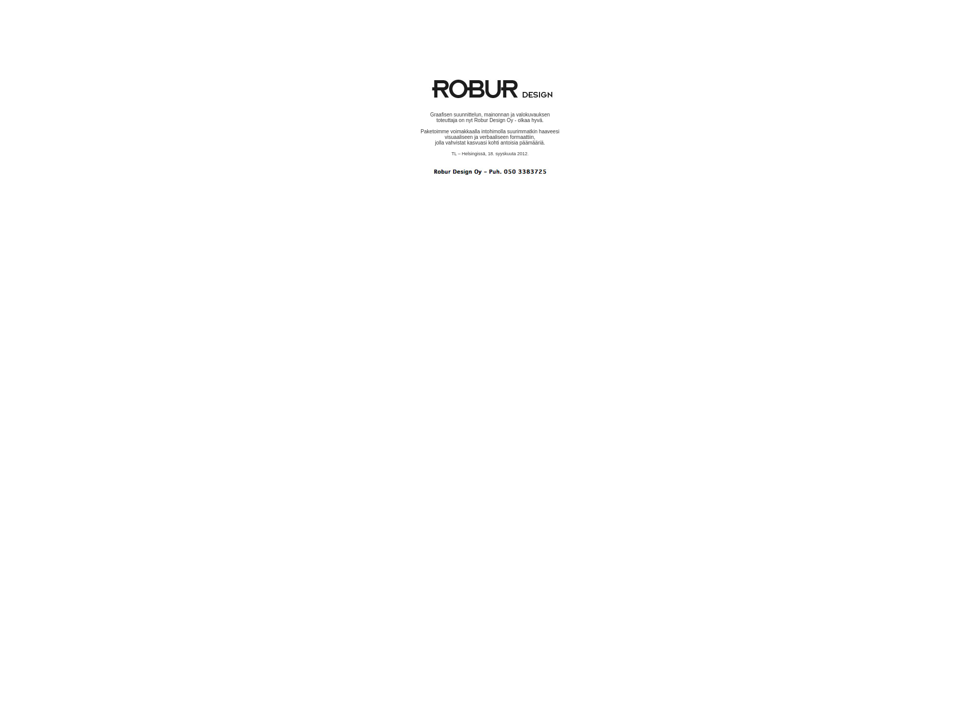 Screenshot for roburdesign.fi