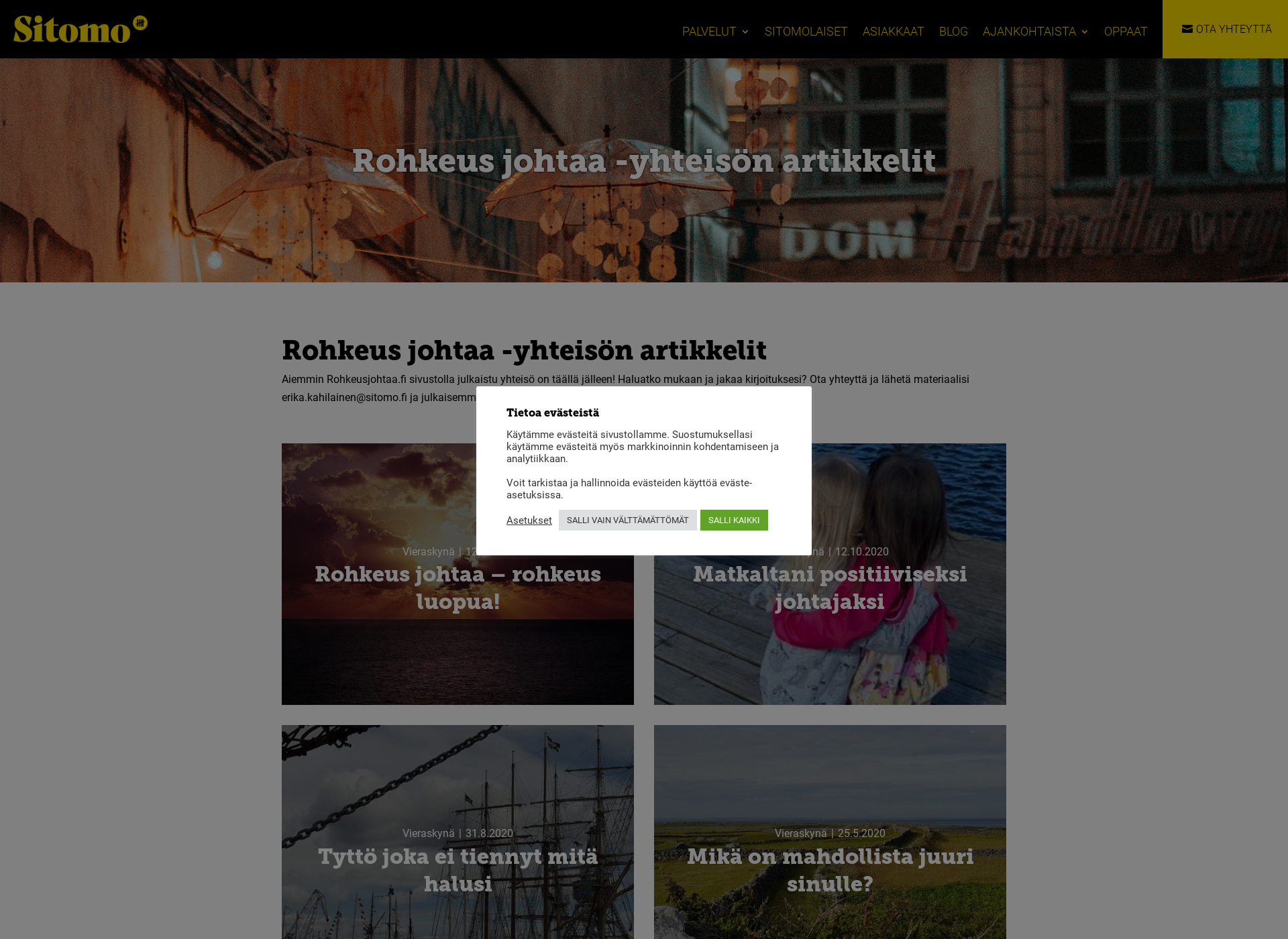 Screenshot for rohkeusjohtaa.fi