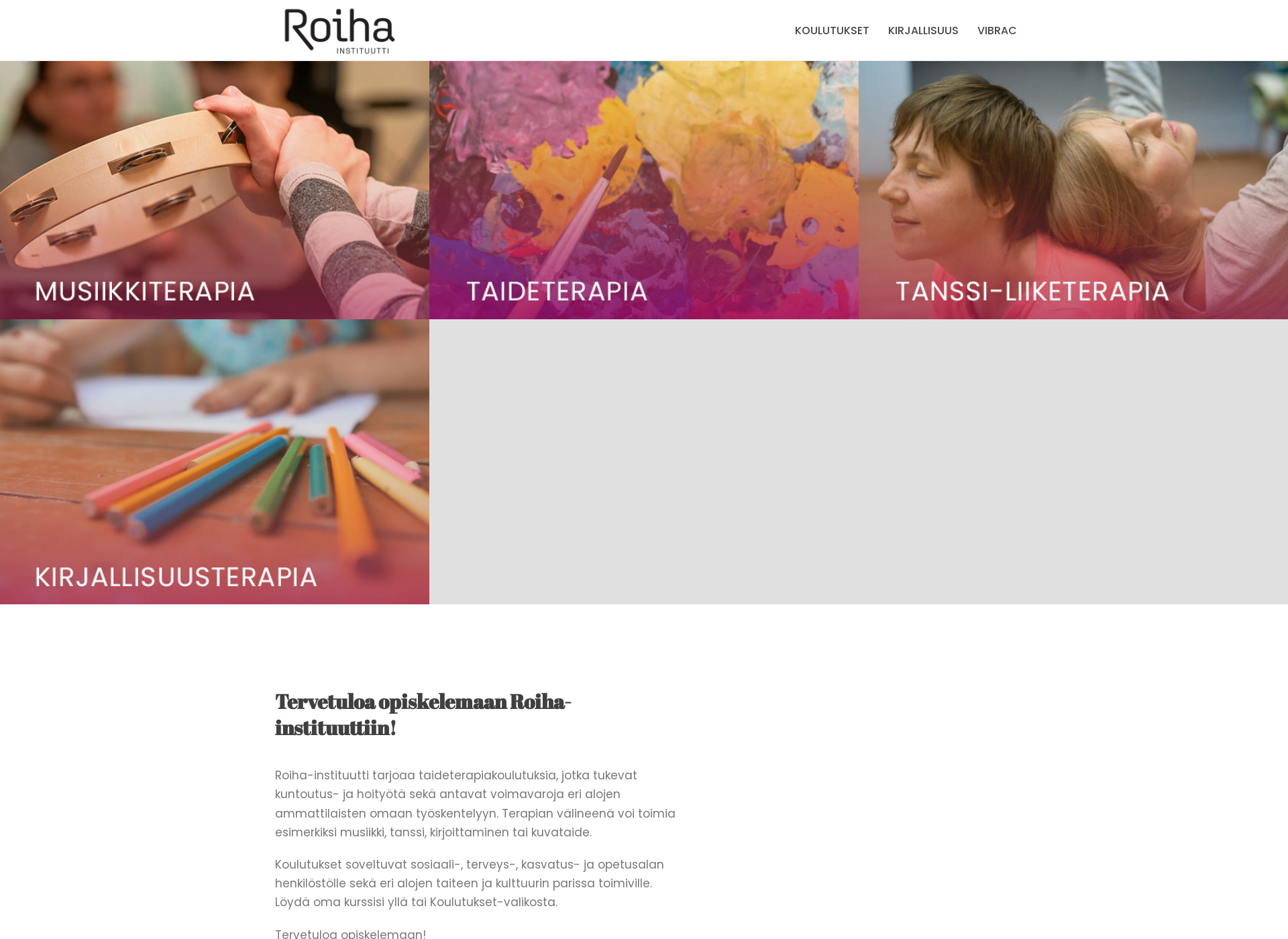 Screenshot for roihainstituutti.fi