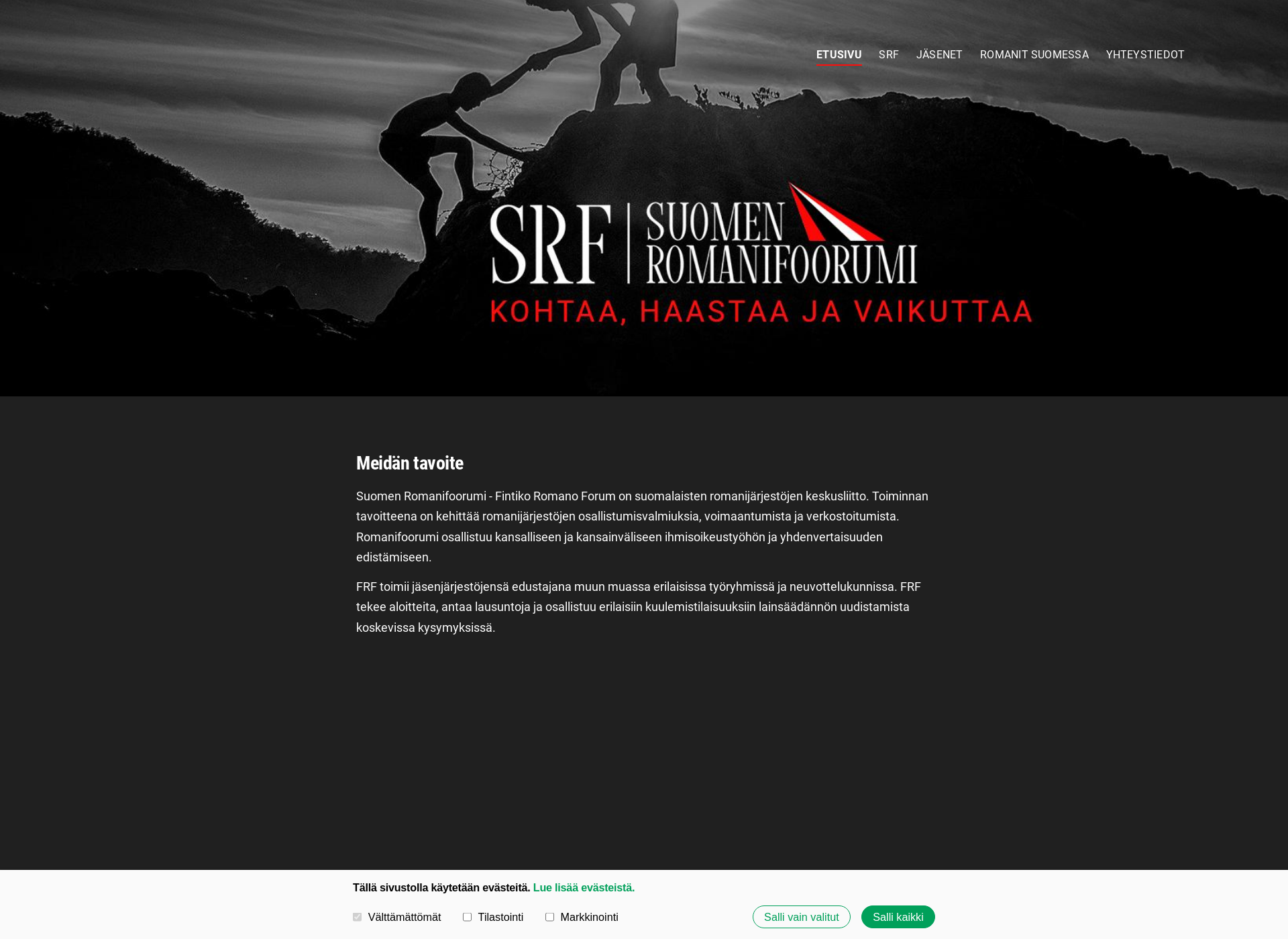 Skärmdump för romanifoorumi.fi