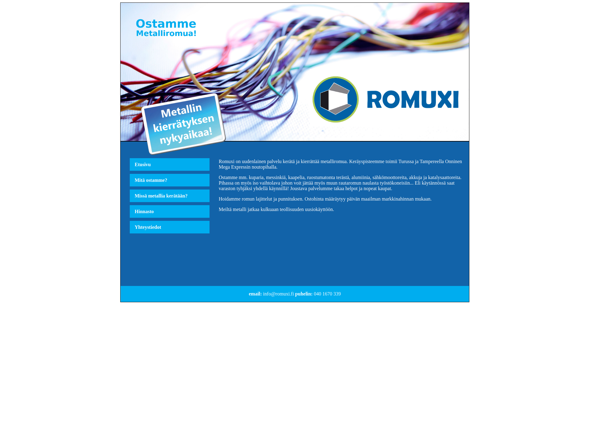 Screenshot for romuksi.fi
